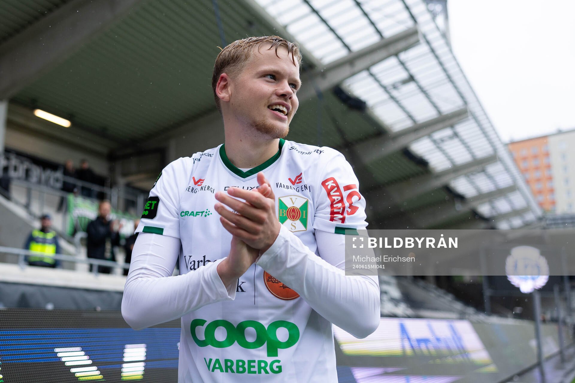 Varbergs Leo Frigell Jansson jublar