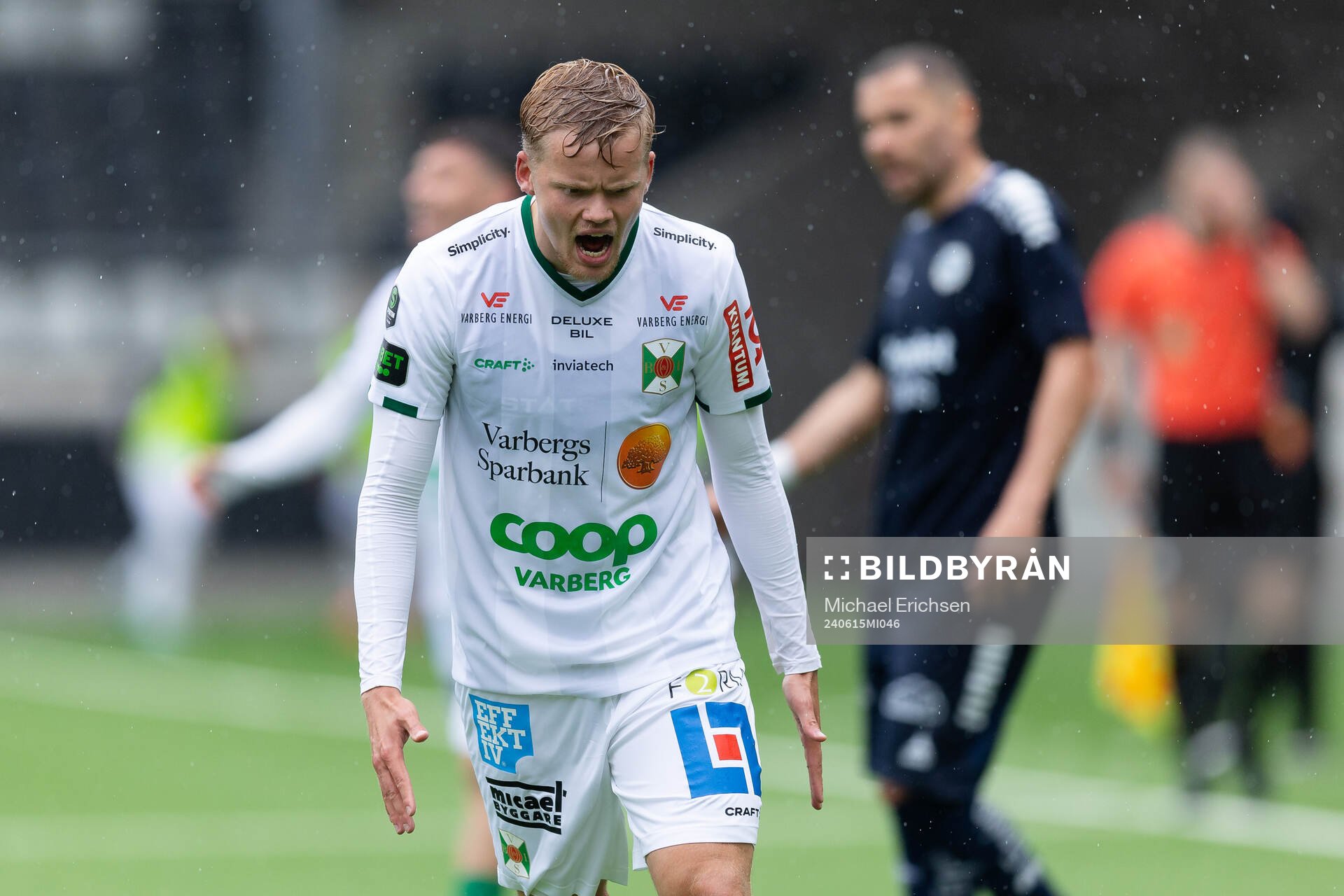 Varbergs Leo Frigell Jansson reagerar