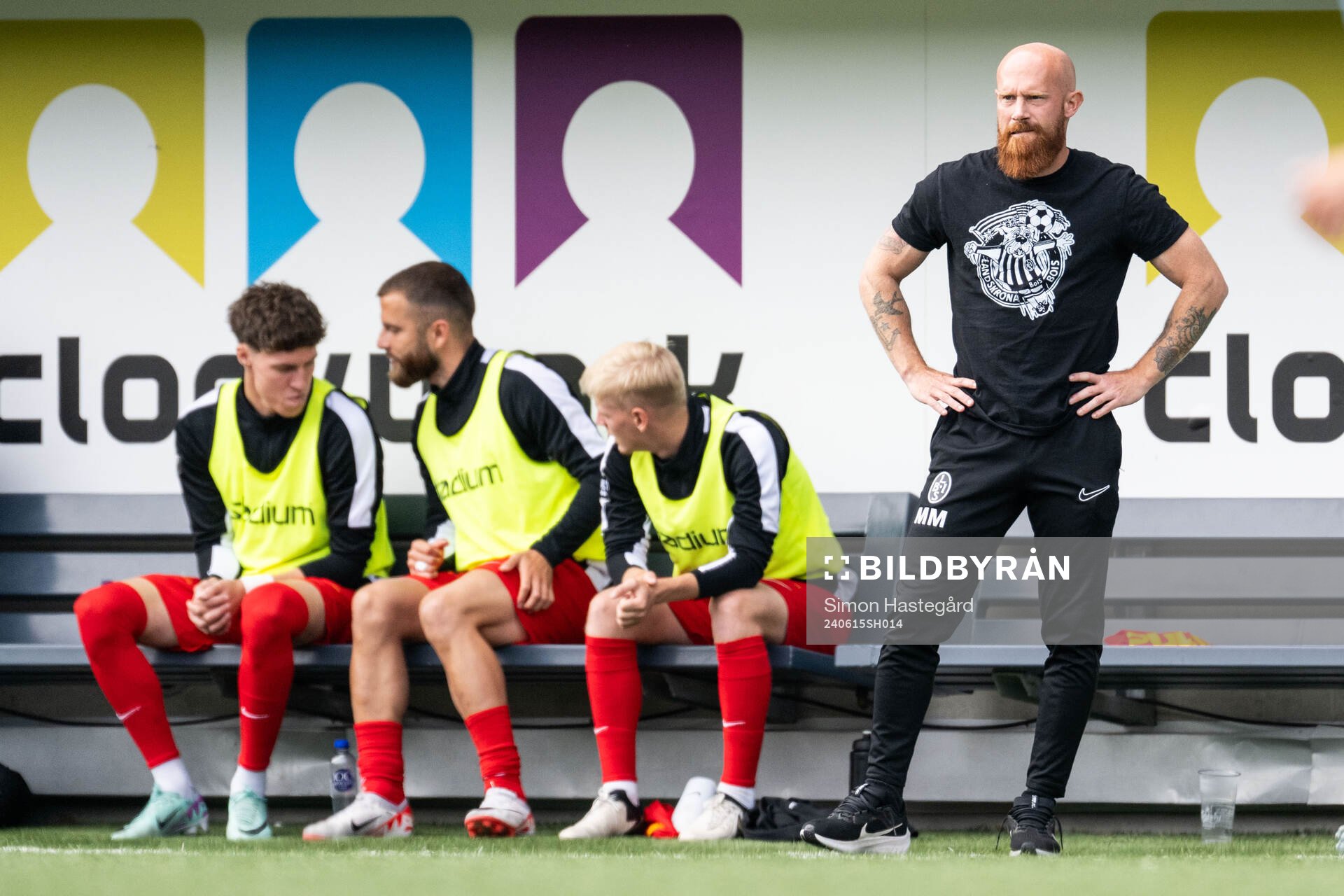 Landskronas tränare Max Mölder