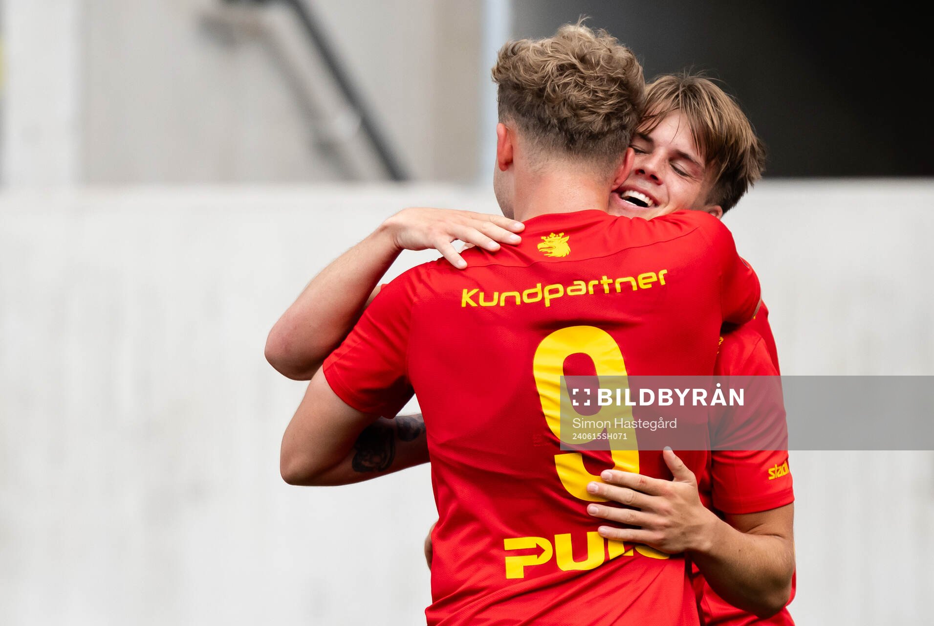 Landskronas Frederik Ihler och Victor Karlsson jublar