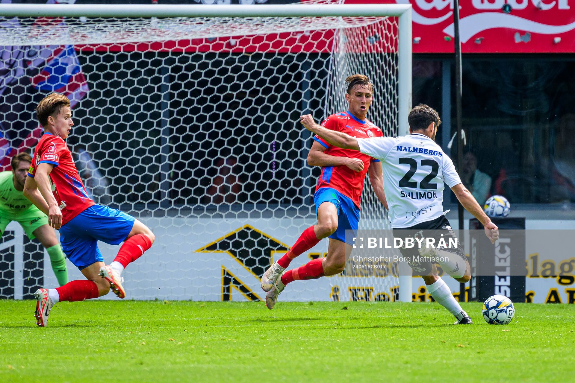 Helsingborgs Lukas Kjellnäs och Wilhelm Nilsson och