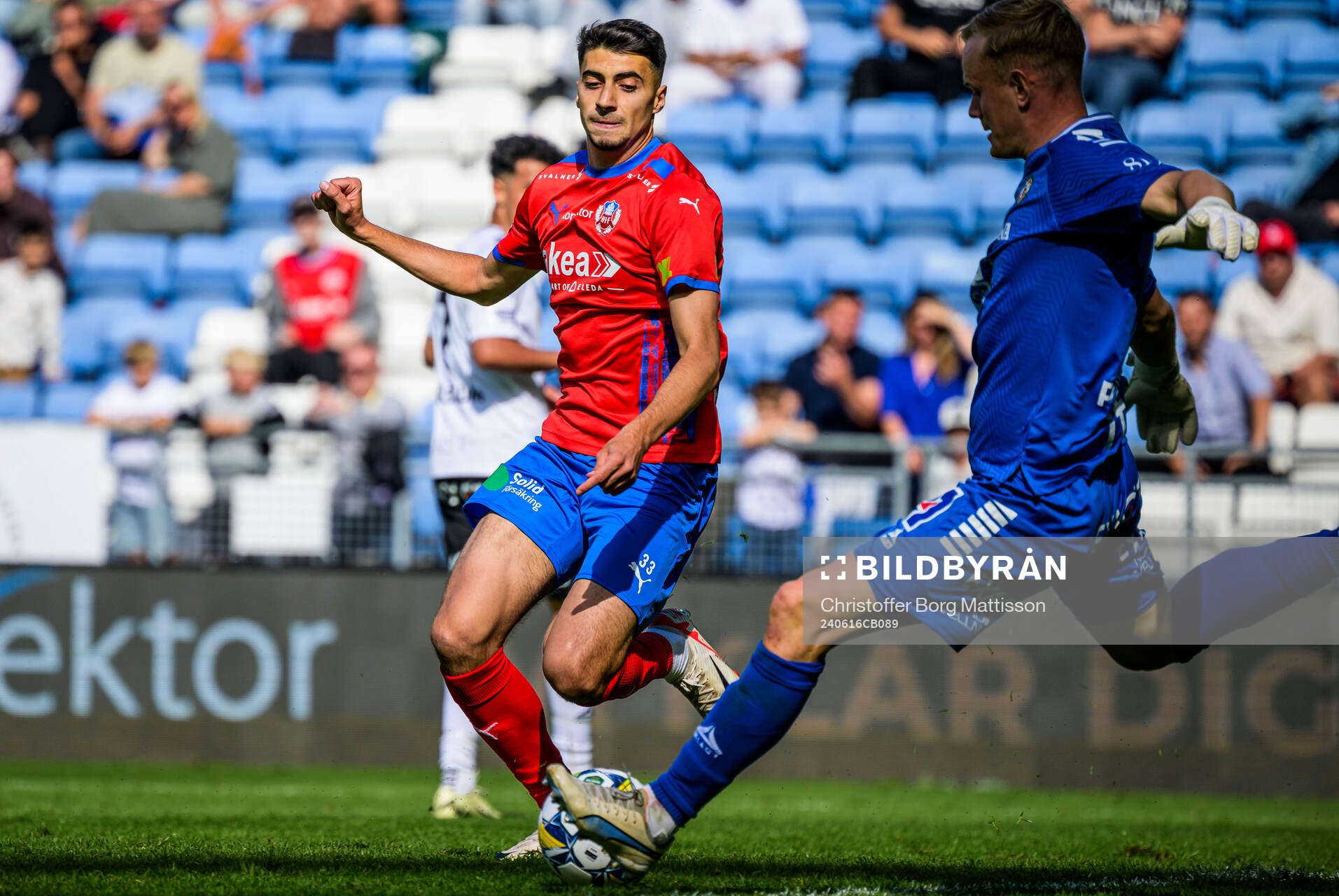 Helsingborgs Amar Muhsin och Örebros målvakt Malte