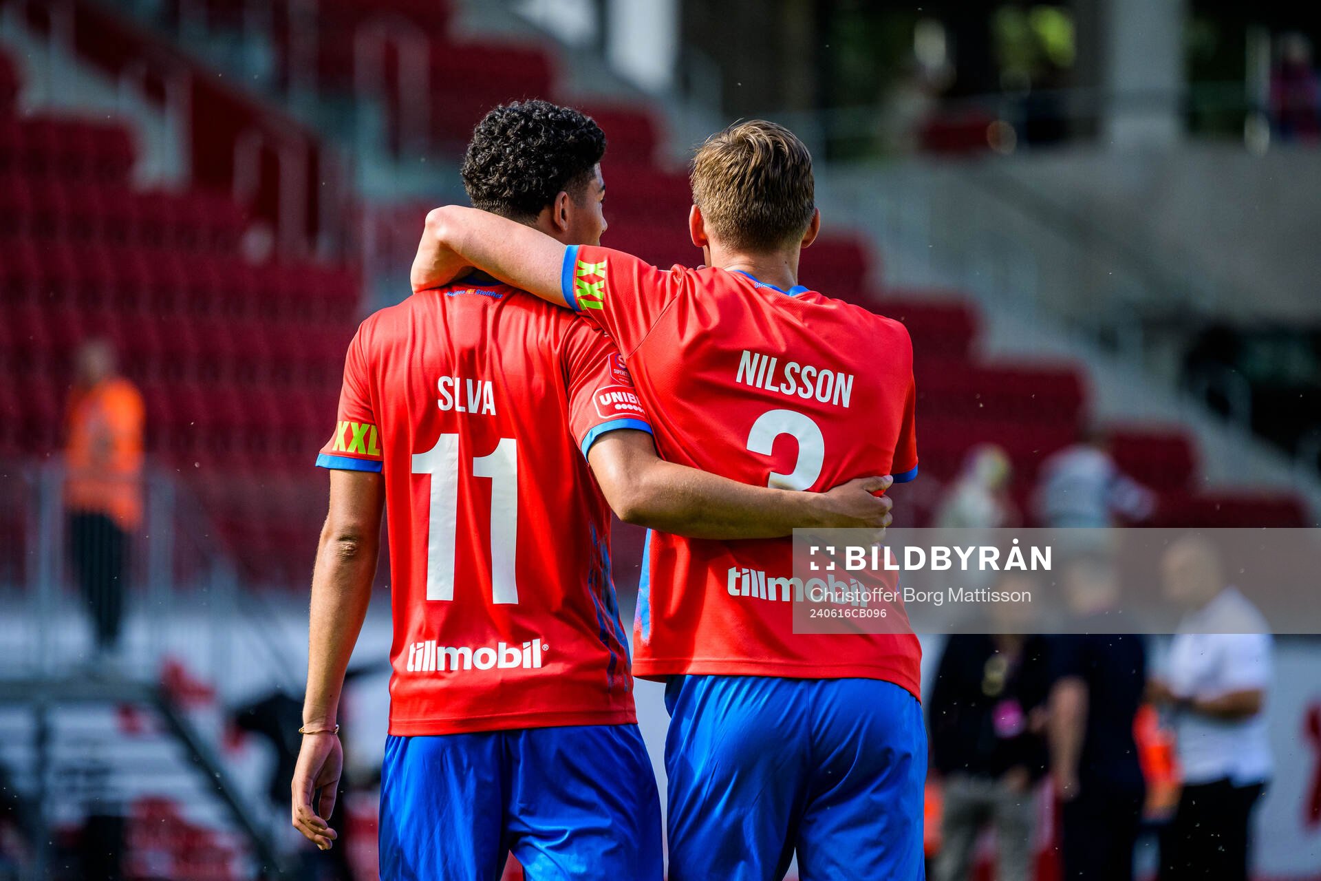 Helsingborgs Milan Silva Rasmussen och Wilhelm Nilsson