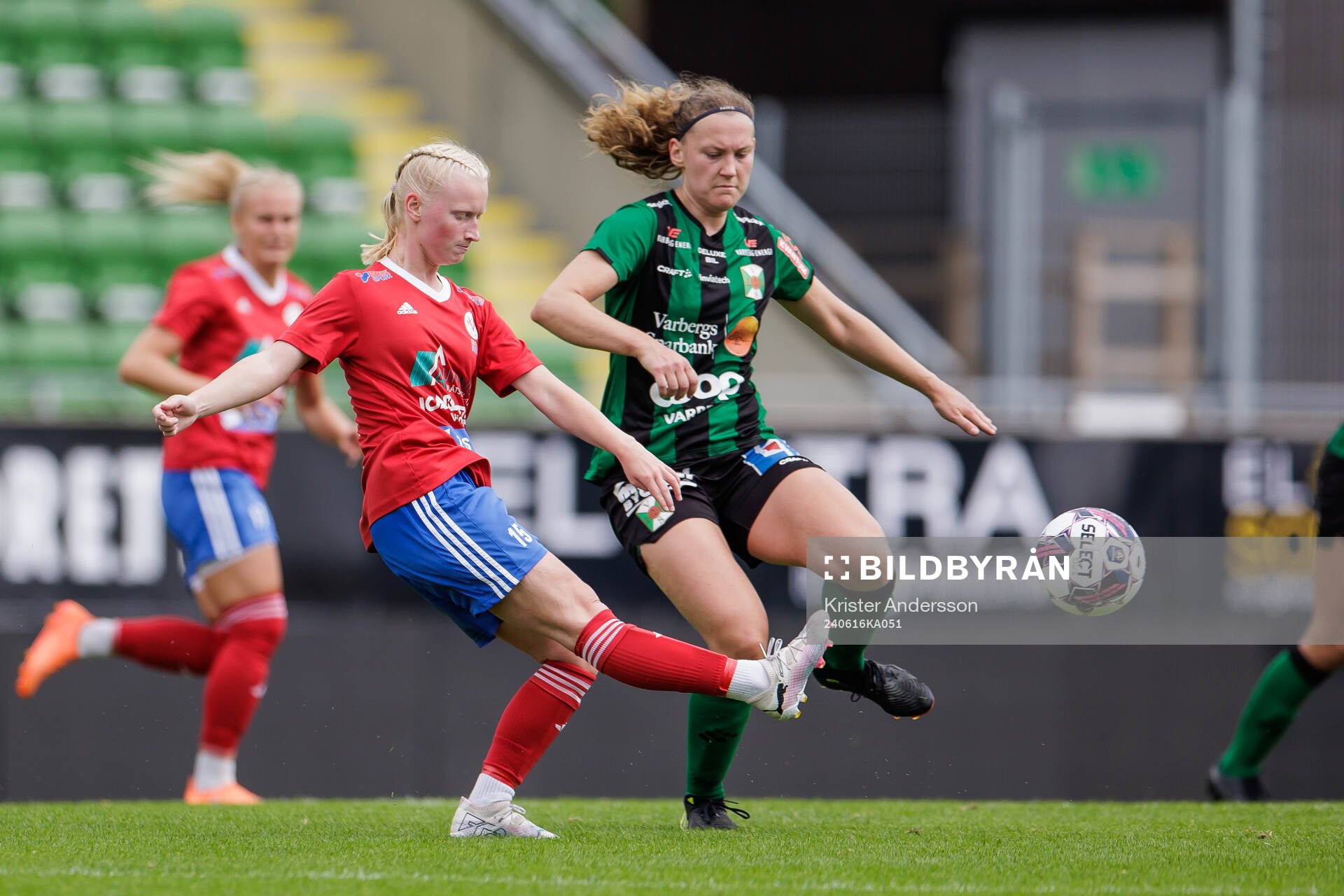 Vellinges Maya Harvigsson och Varbergs Evelina Bengtsson