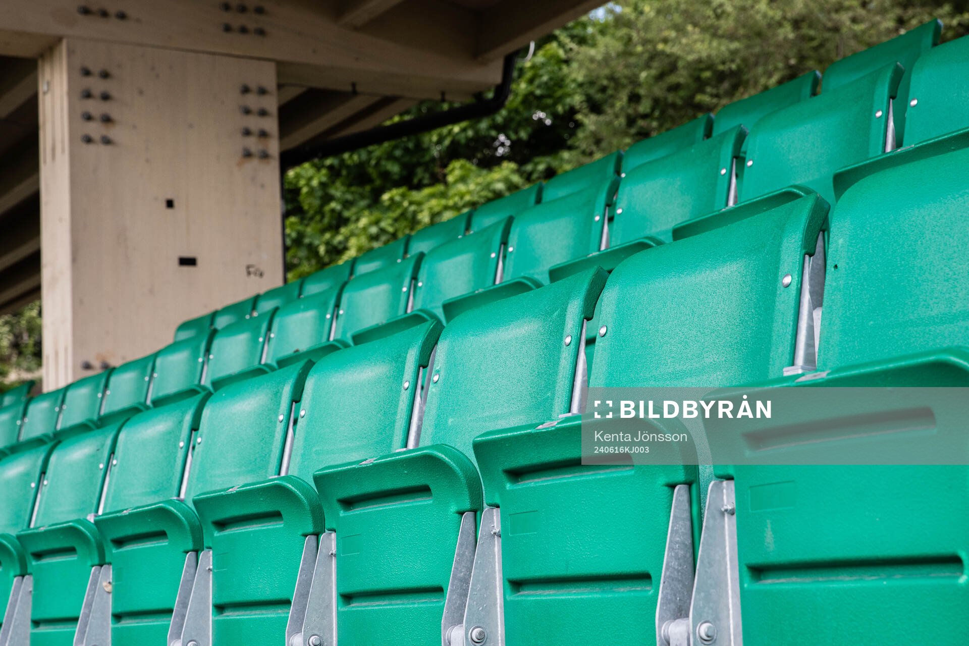Läktarrader på Hammarby IP