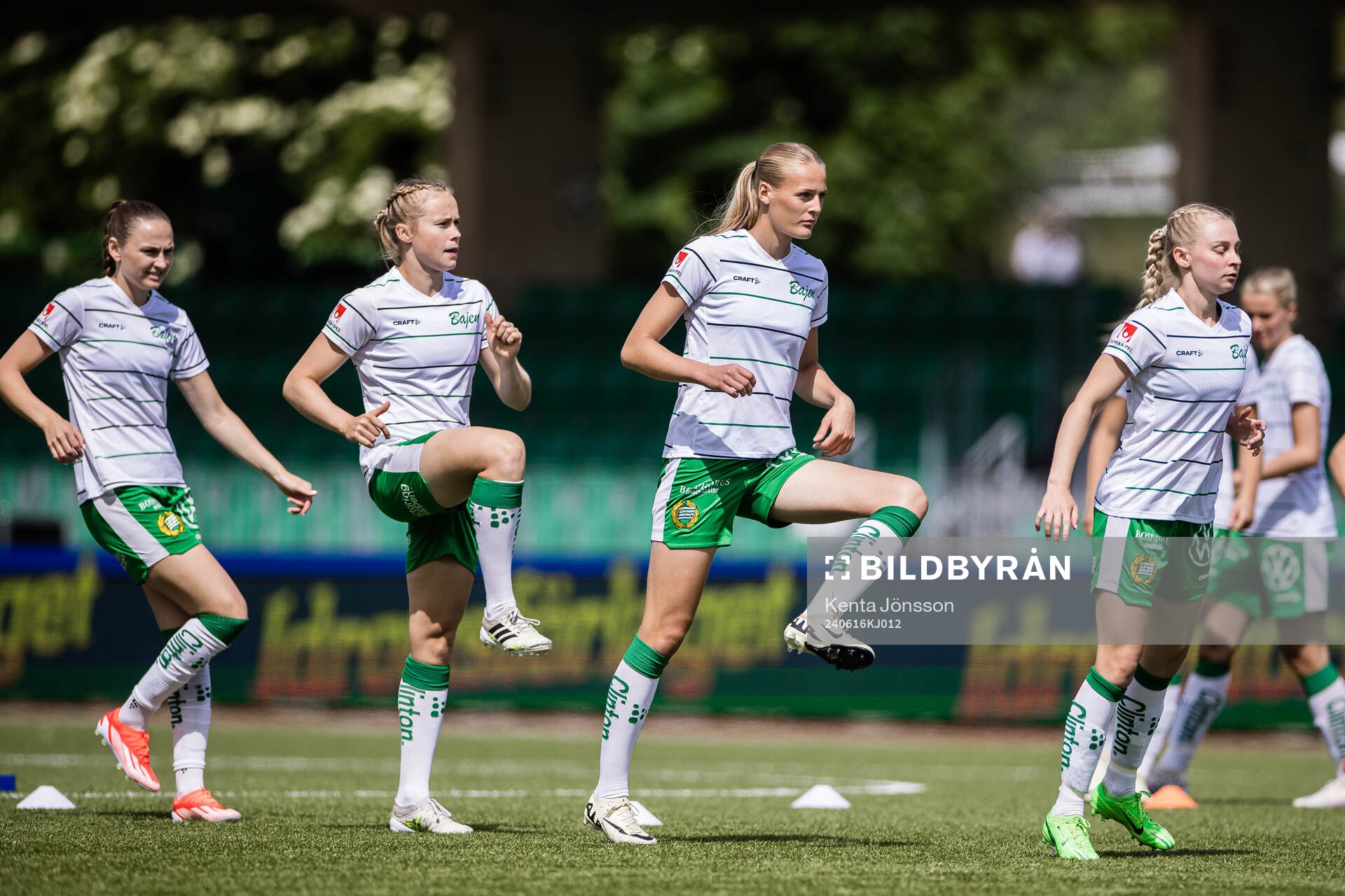 Hammarbys Vilde Hasund, Julie Blakstad, Lykke Ihrfelt och