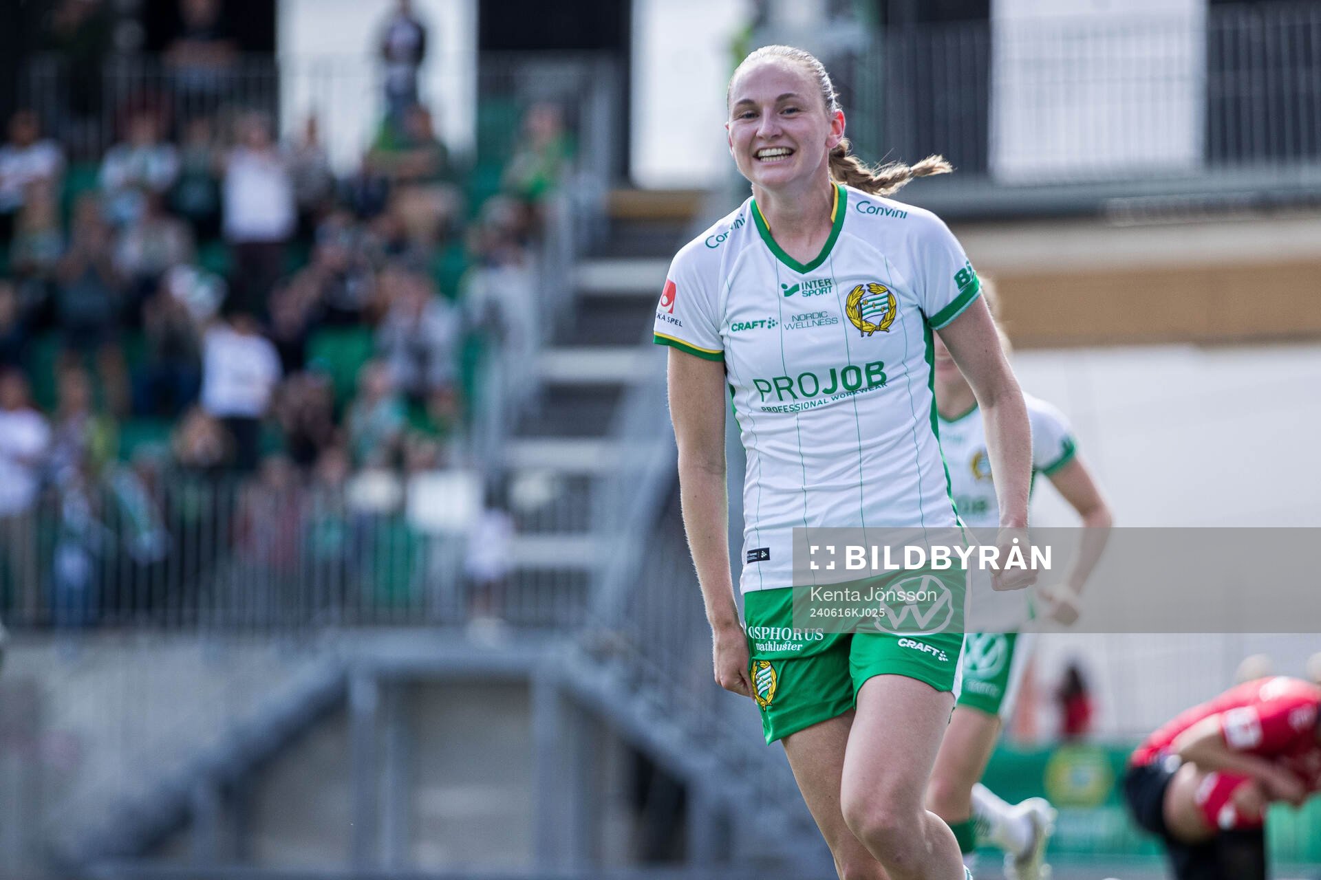 Hammarbys Vilde Hasund jublar 1-0