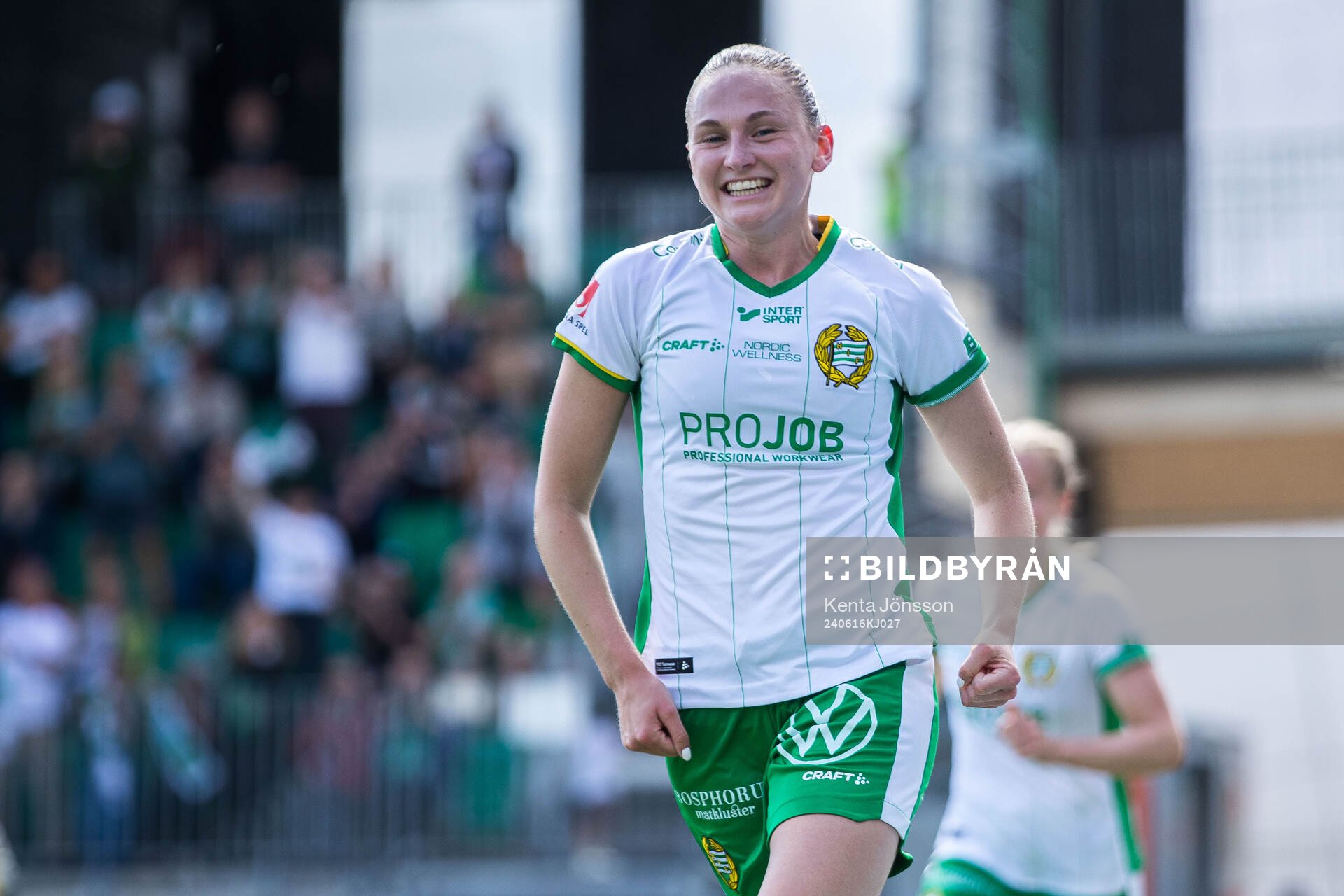 Hammarbys Vilde Hasund jublar