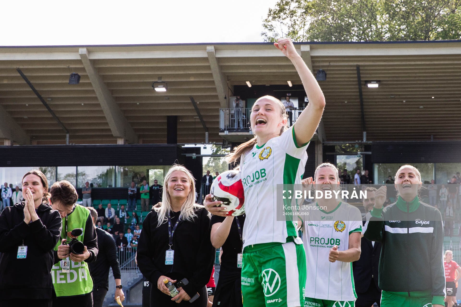 Hammarbys Vilde Hasund jublar