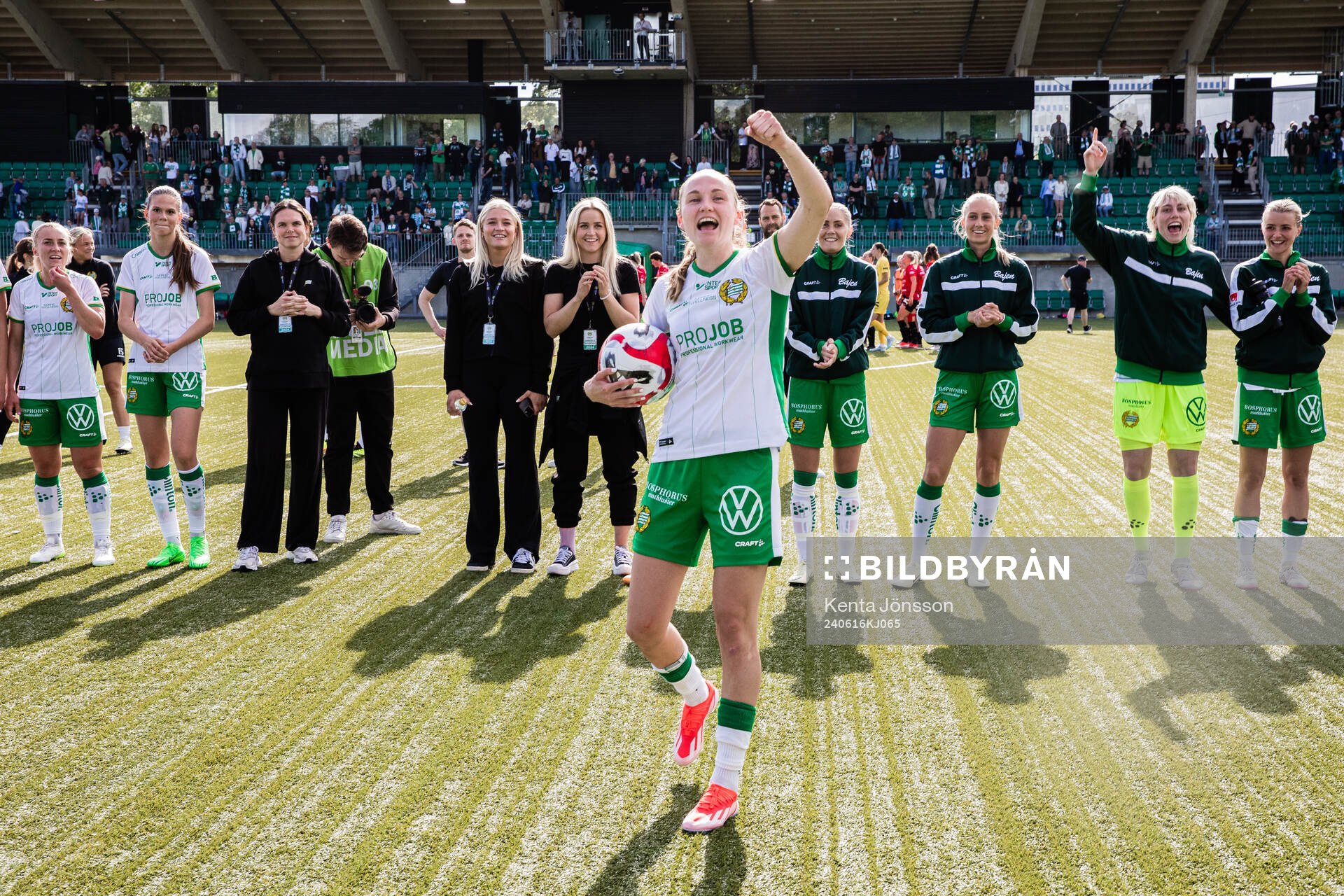 Hammarbys Vilde Hasund jublar