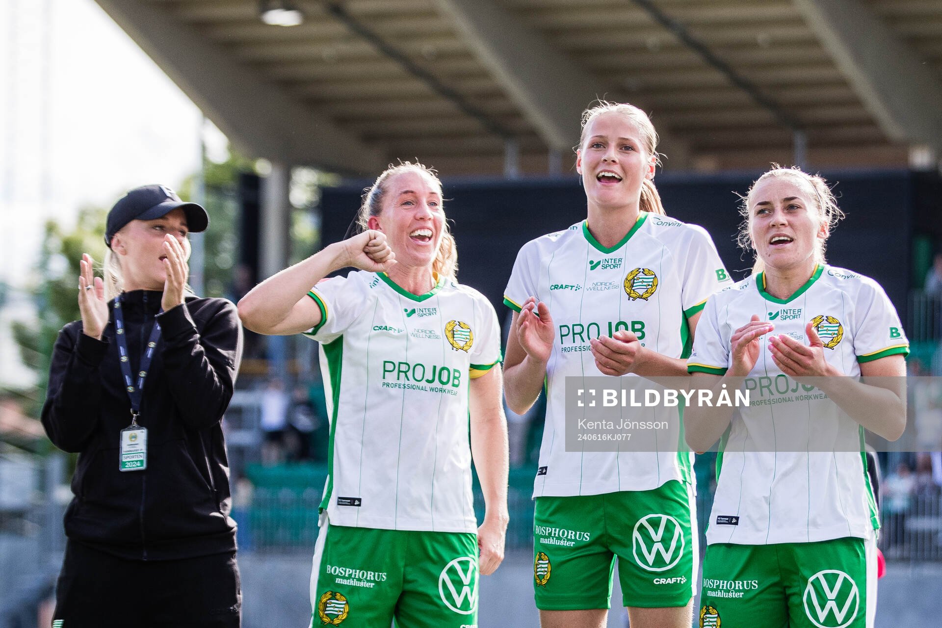 Hammarbys Stina Lennartsson, Julia Roddar, Lykke Ihrfelt