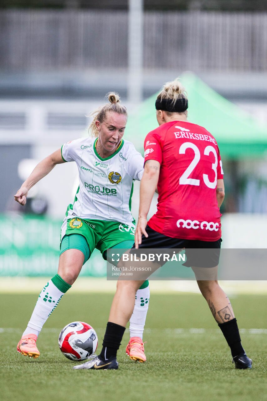 Hammarbys Julia Roddar och Trelleborgs Linnea Prambrant