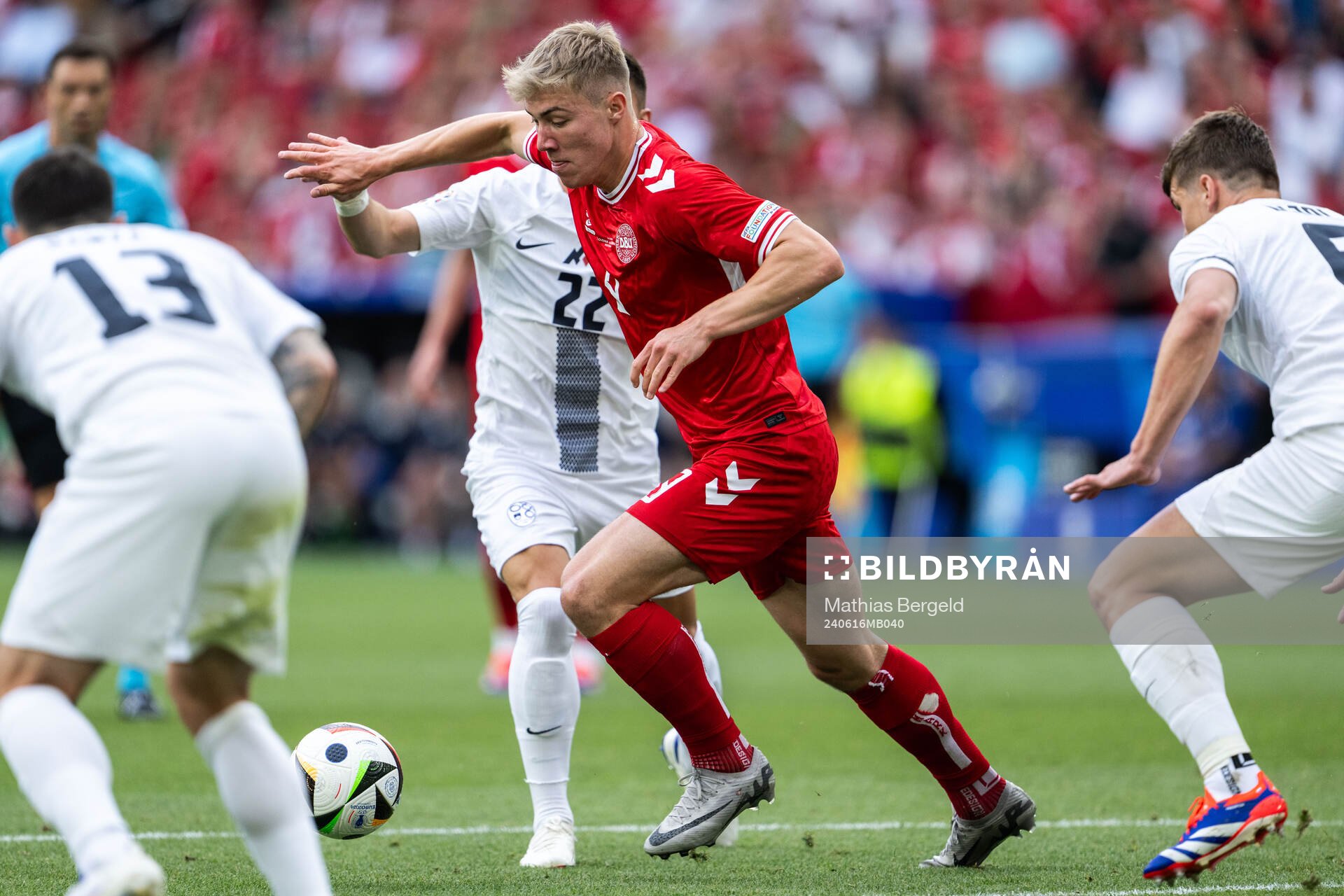 Rasmus Højlund of Denmark