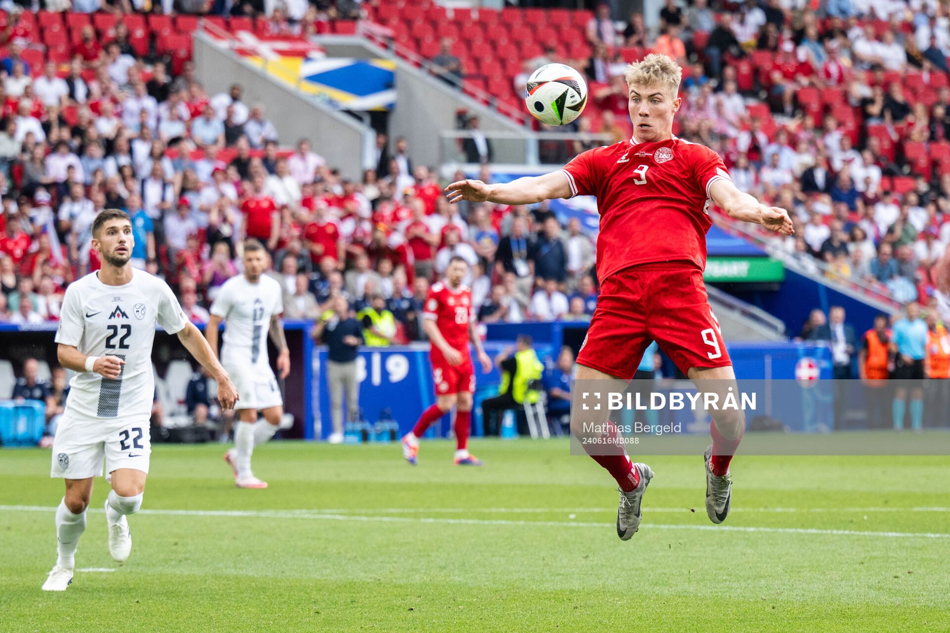 Rasmus Højlund of Denmark