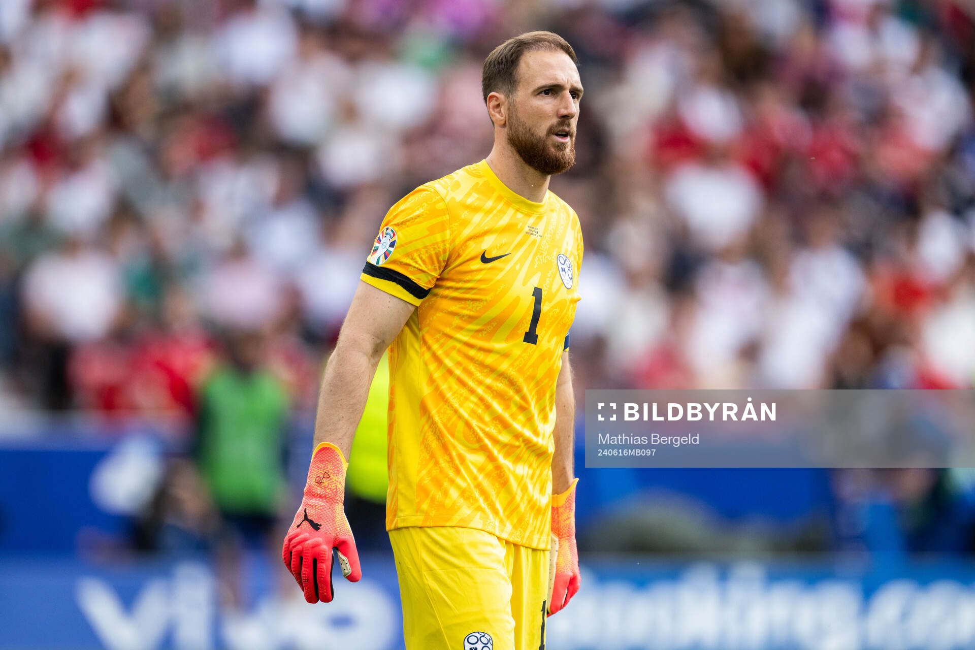 Goalkeeper Jan Oblak of Slovenia