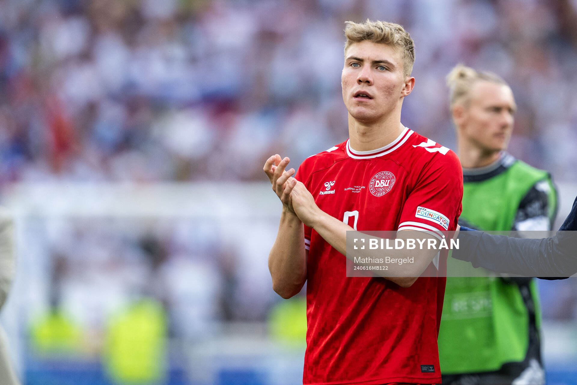 Rasmus Højlund of Denmark