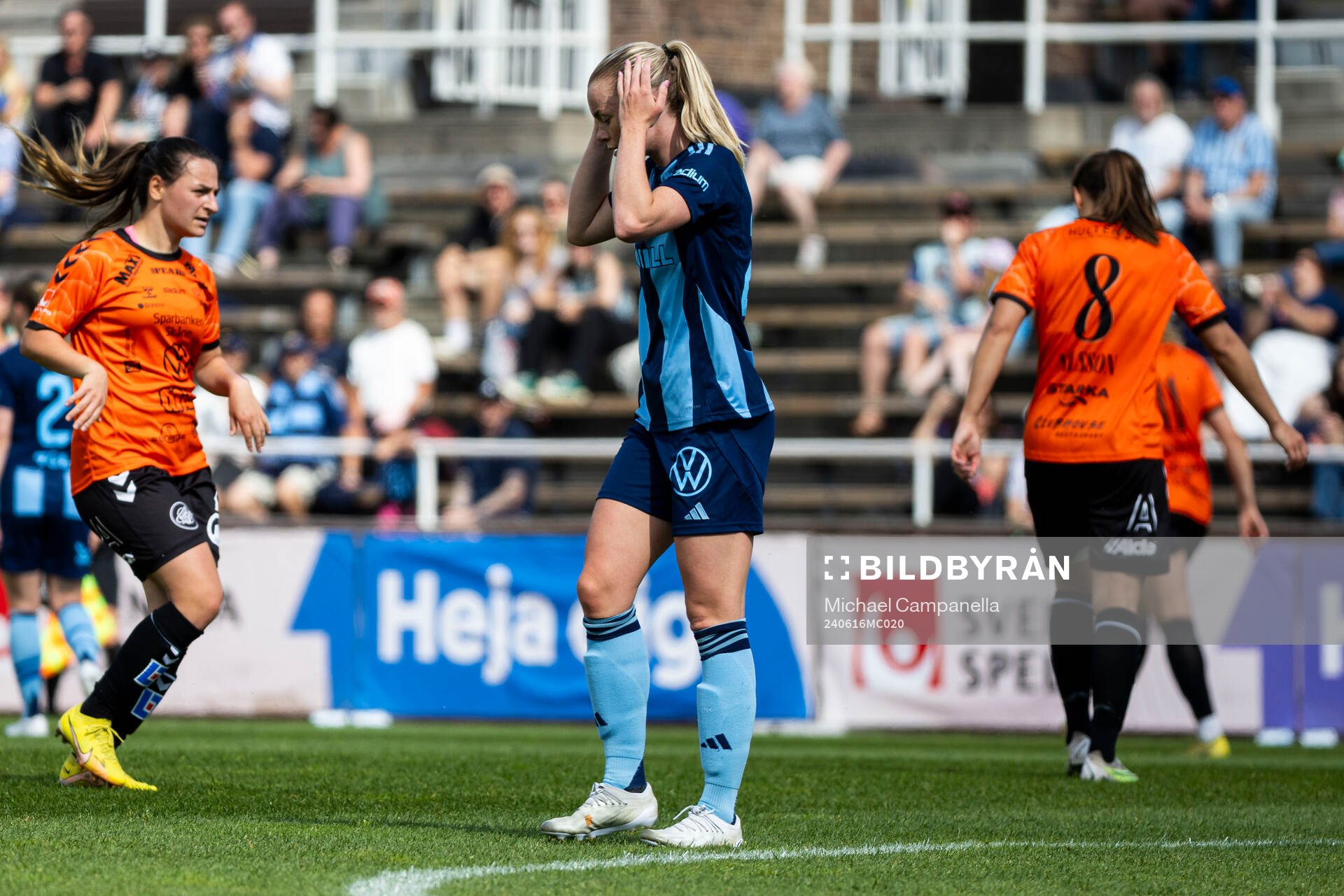 Djurgårdens Zara Jönsson deppar