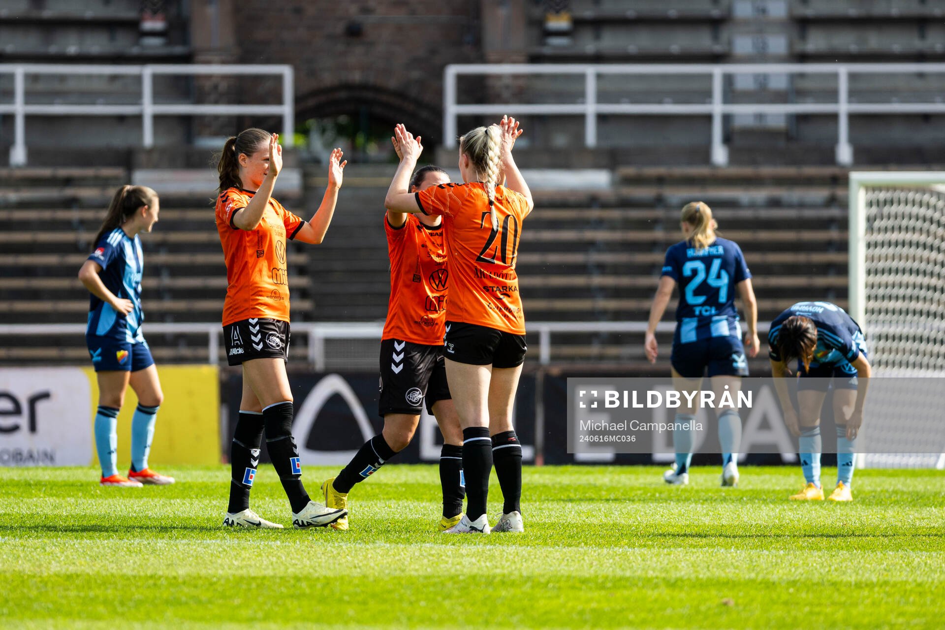 Kristianstads spelarna jublar