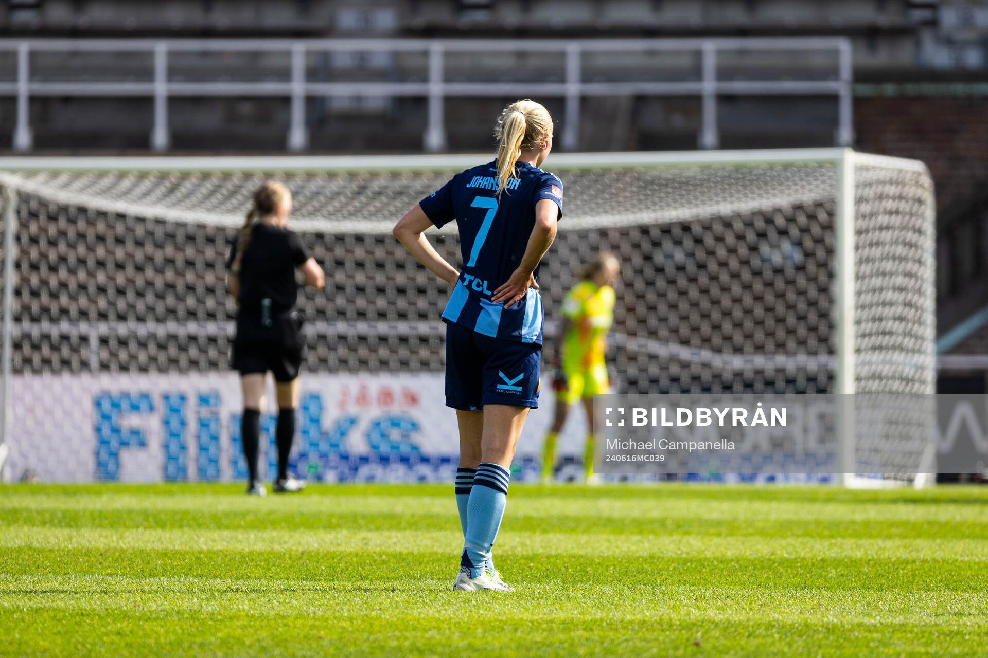 Djurgårdens Stinalisa Johansson deppar