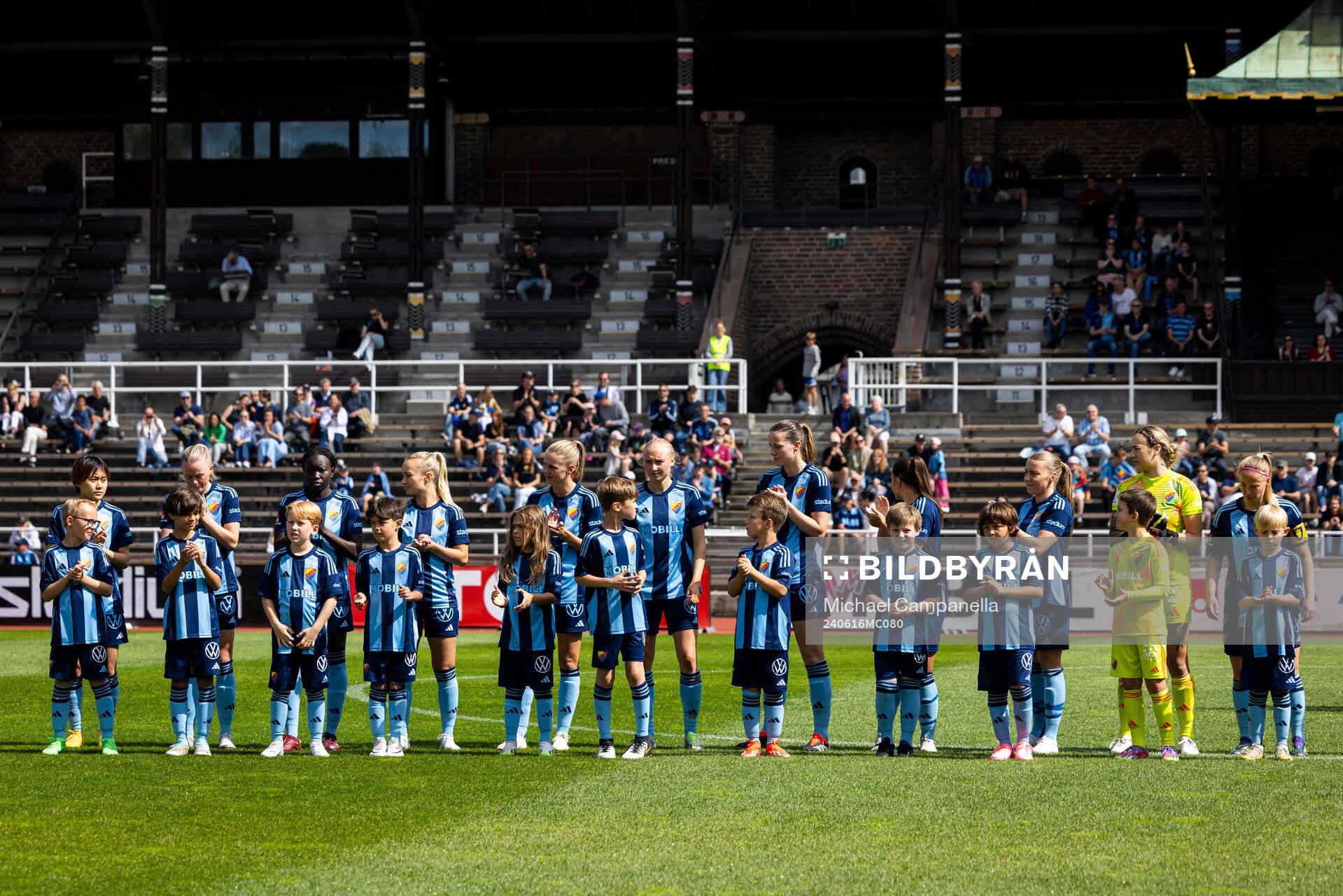 Djurgårdens spelarna i lineup