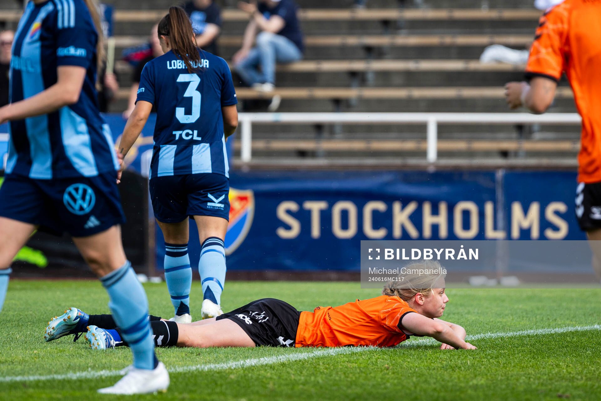 Kristianstads Katla Tryggvadottir deppar