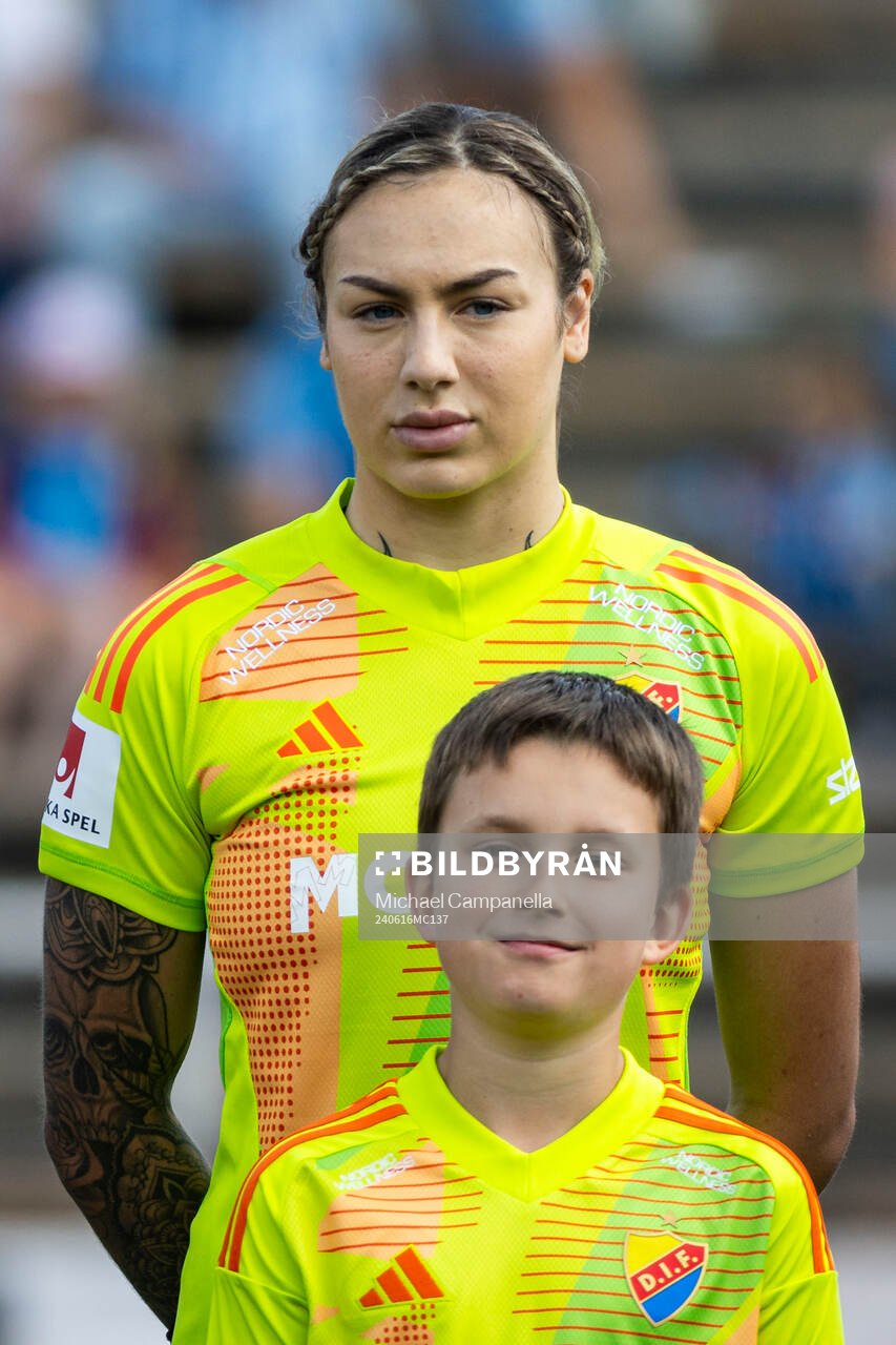 Djurgårdens målvakt Katelin Talbert i lineup