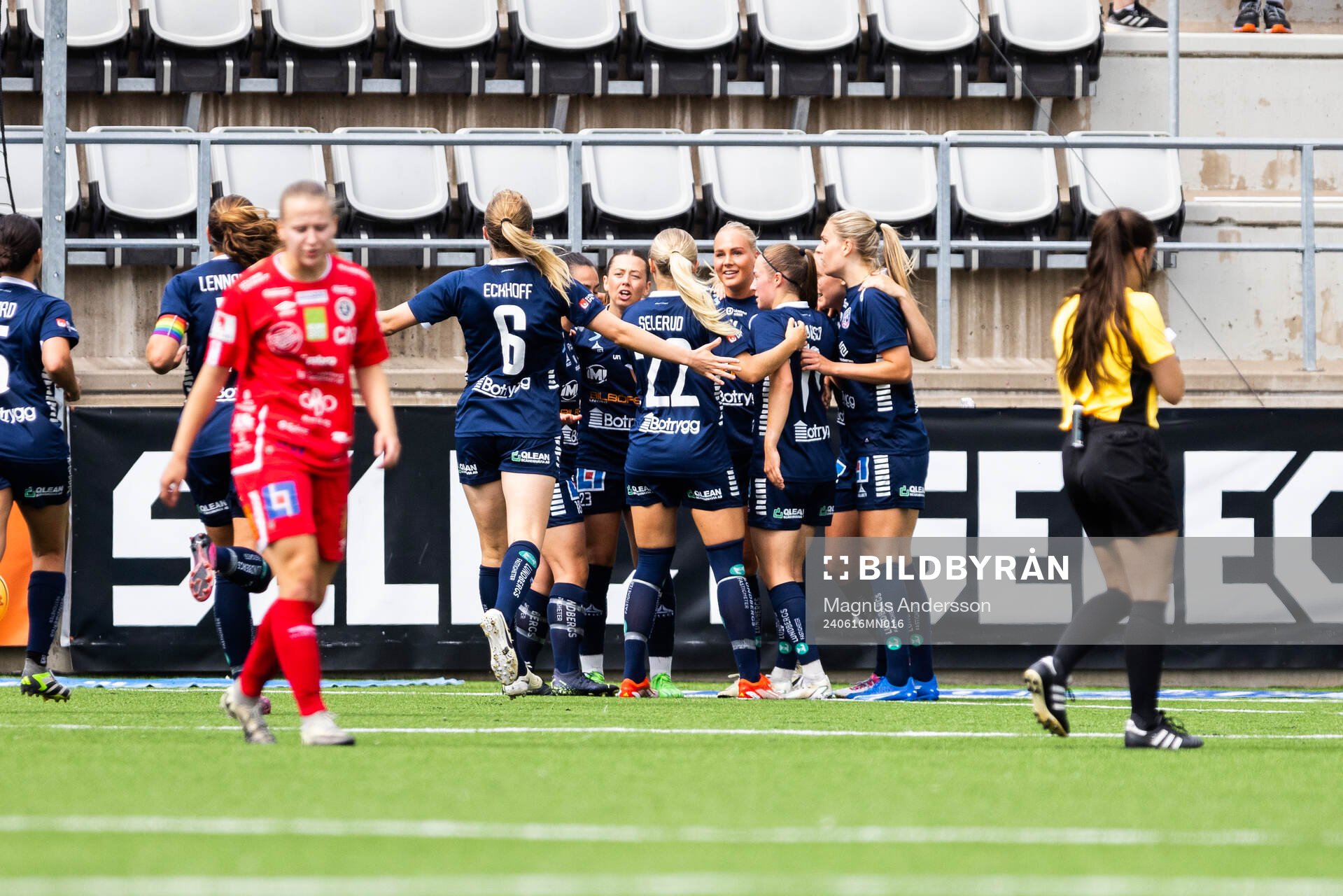 Linköpings spelare jublar