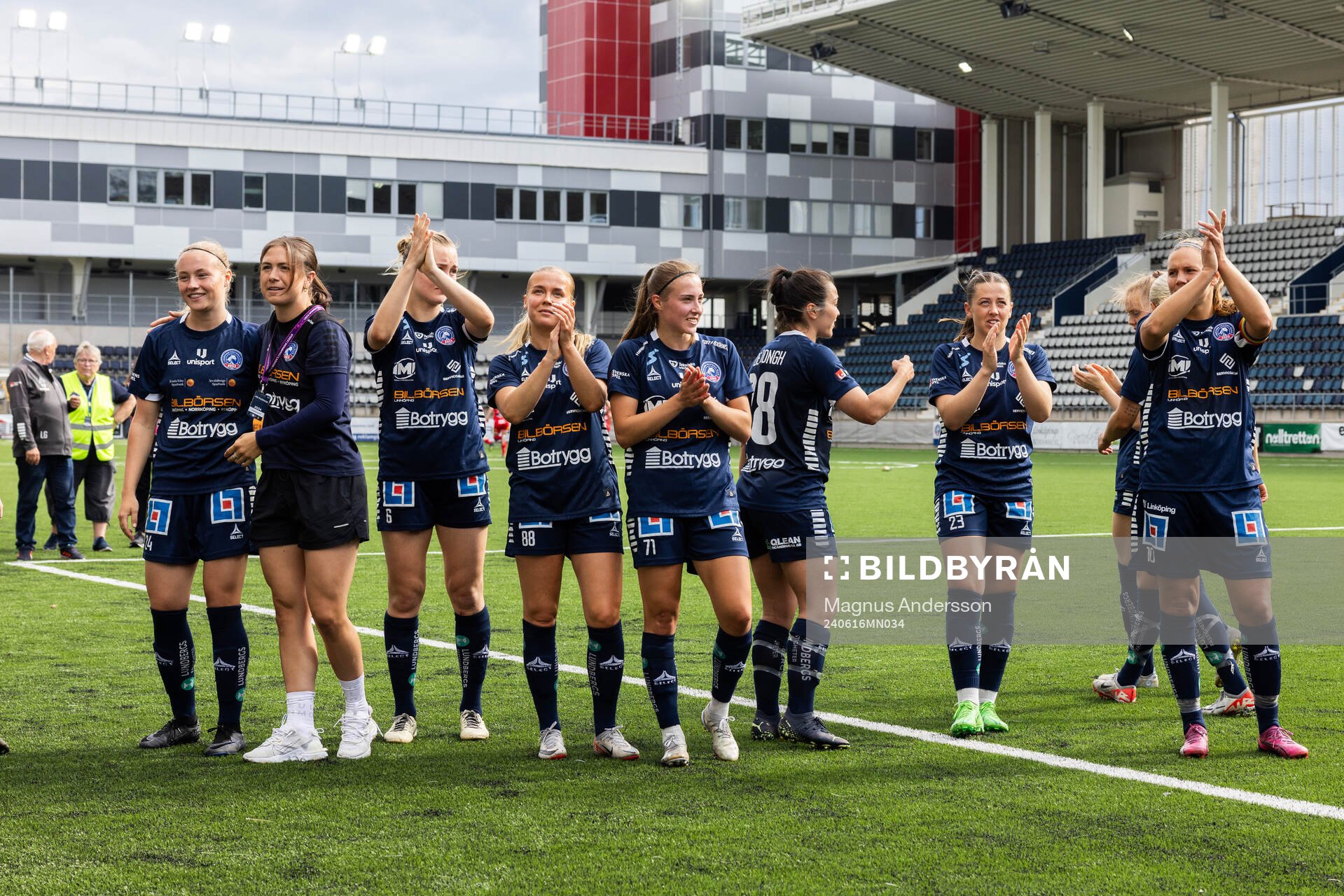 Linköpings spelare jublar