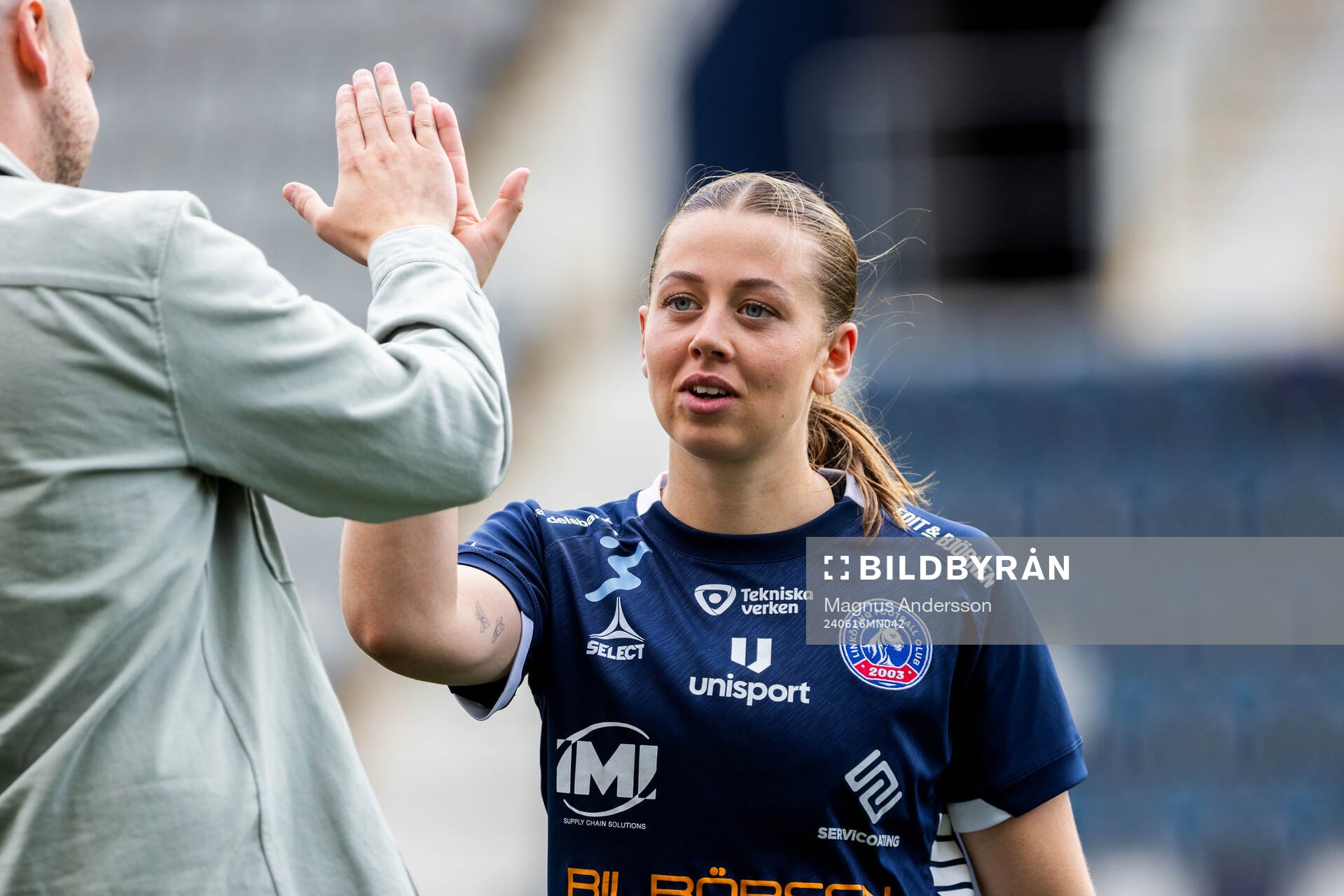 Linköpings Cornelia Kapocs jublar