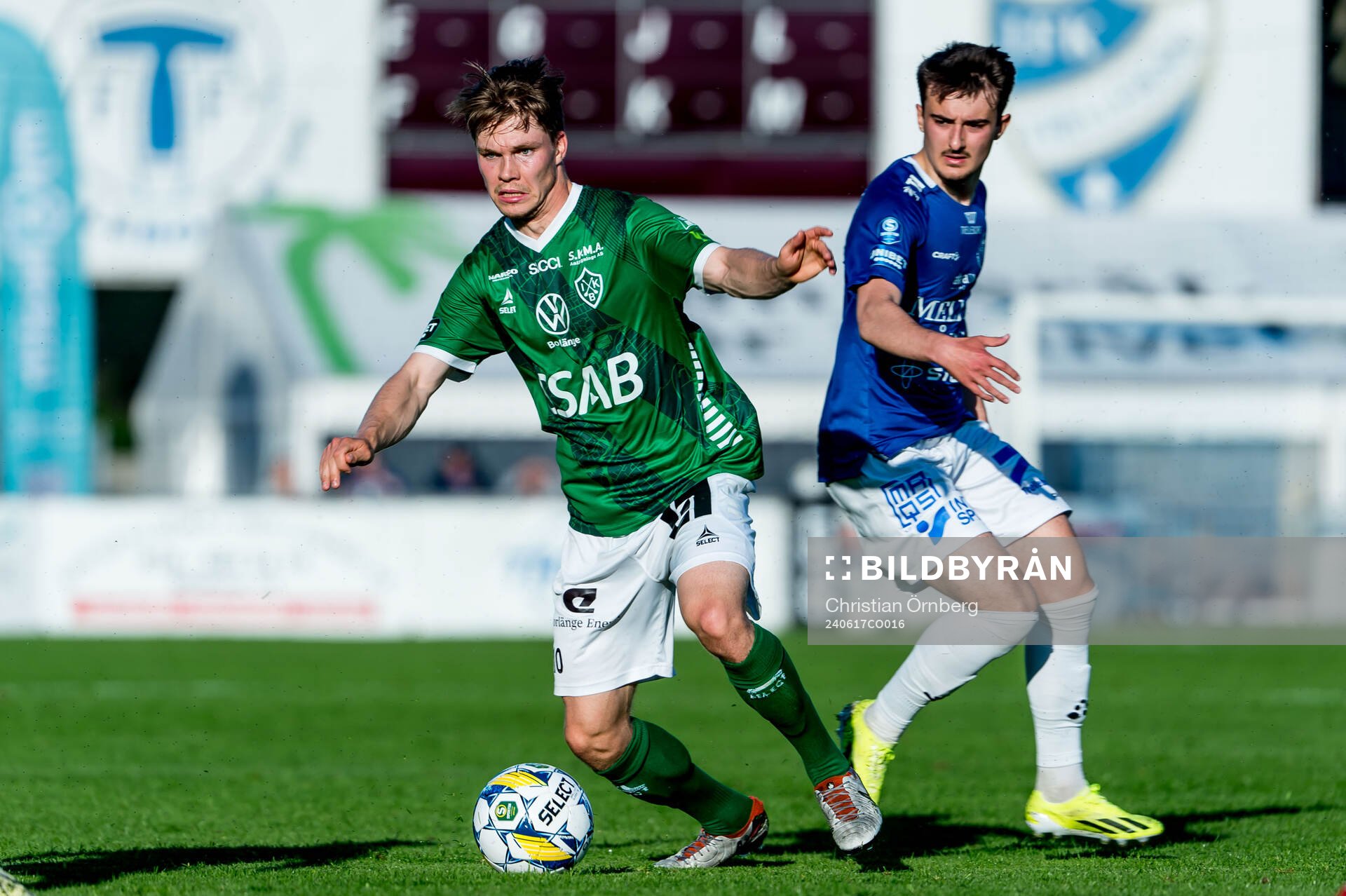 Brages Gustav Berggren och Trelleborgs Armin Culum