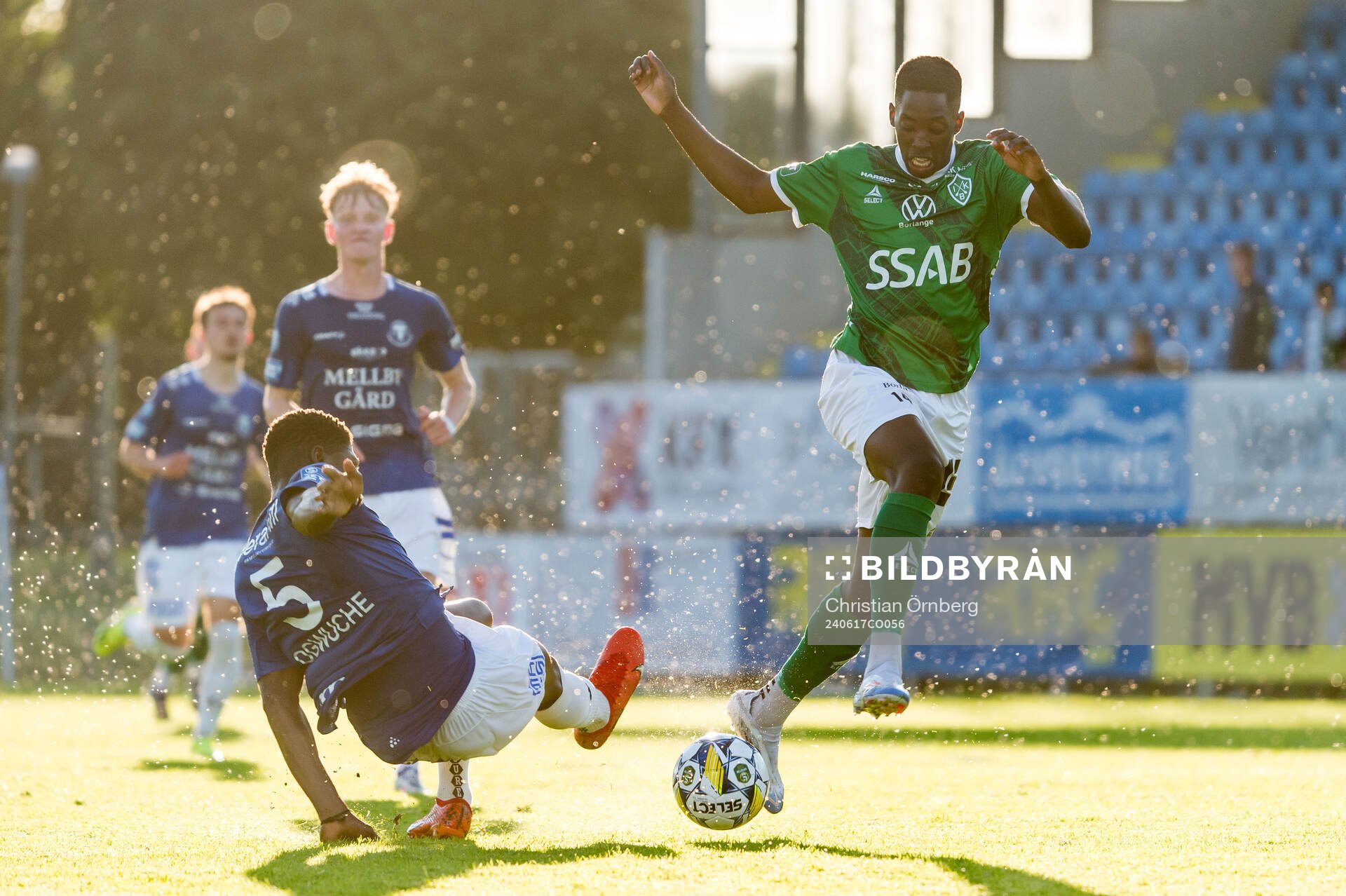 Trelleborgs Abel Ogwuche och Brages Samouil Izountouemoi