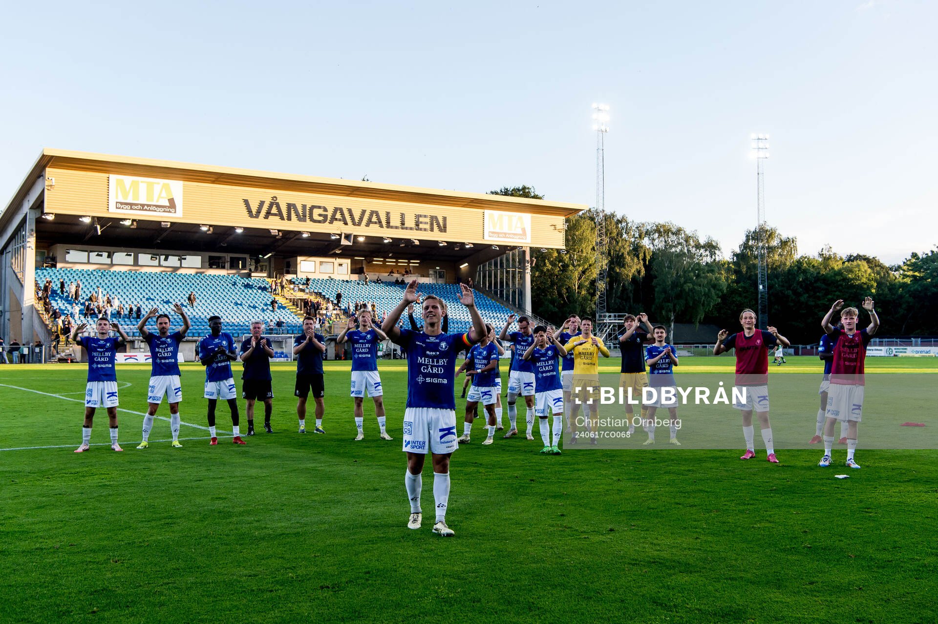 Trelleborgs spelare jublar