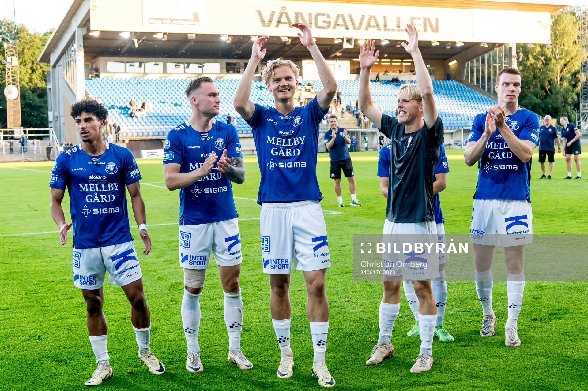 Trelleborgs spelare jublar