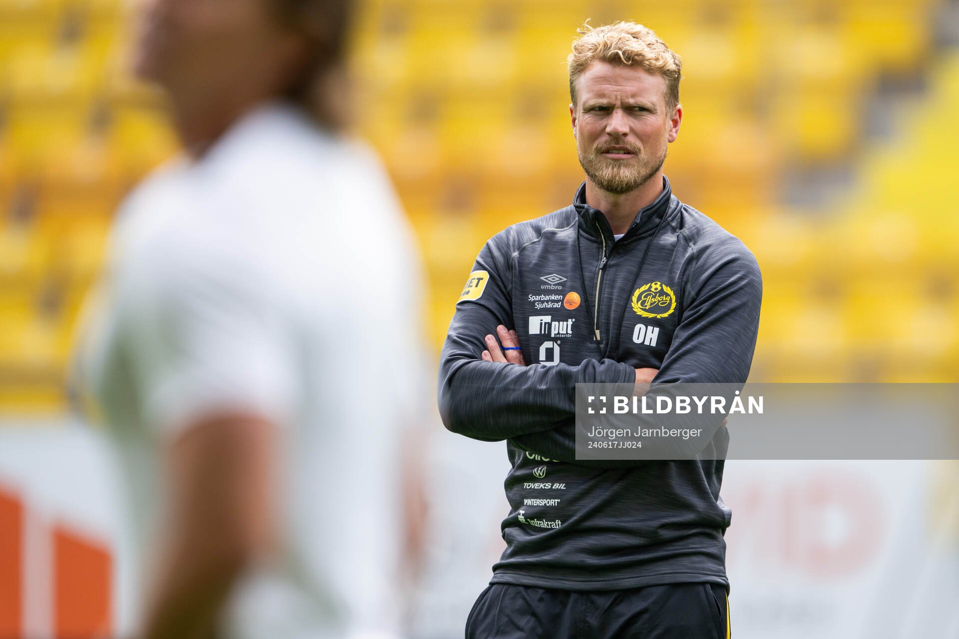 Elfsborgs manager Oscar Hiljemark och assisterande tränare