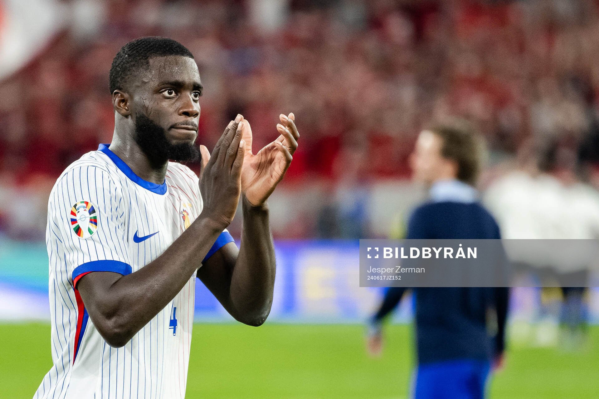 Dayot Upamecano of France celebrates