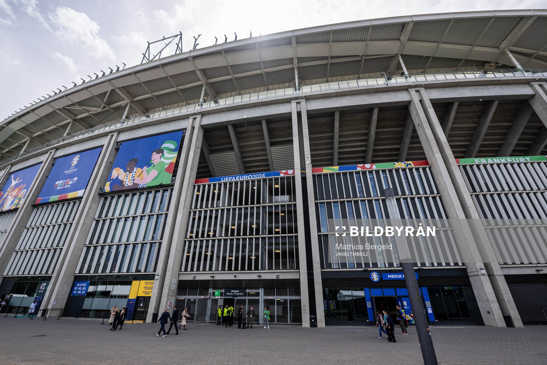 General exterior view of Frankfurt Arena