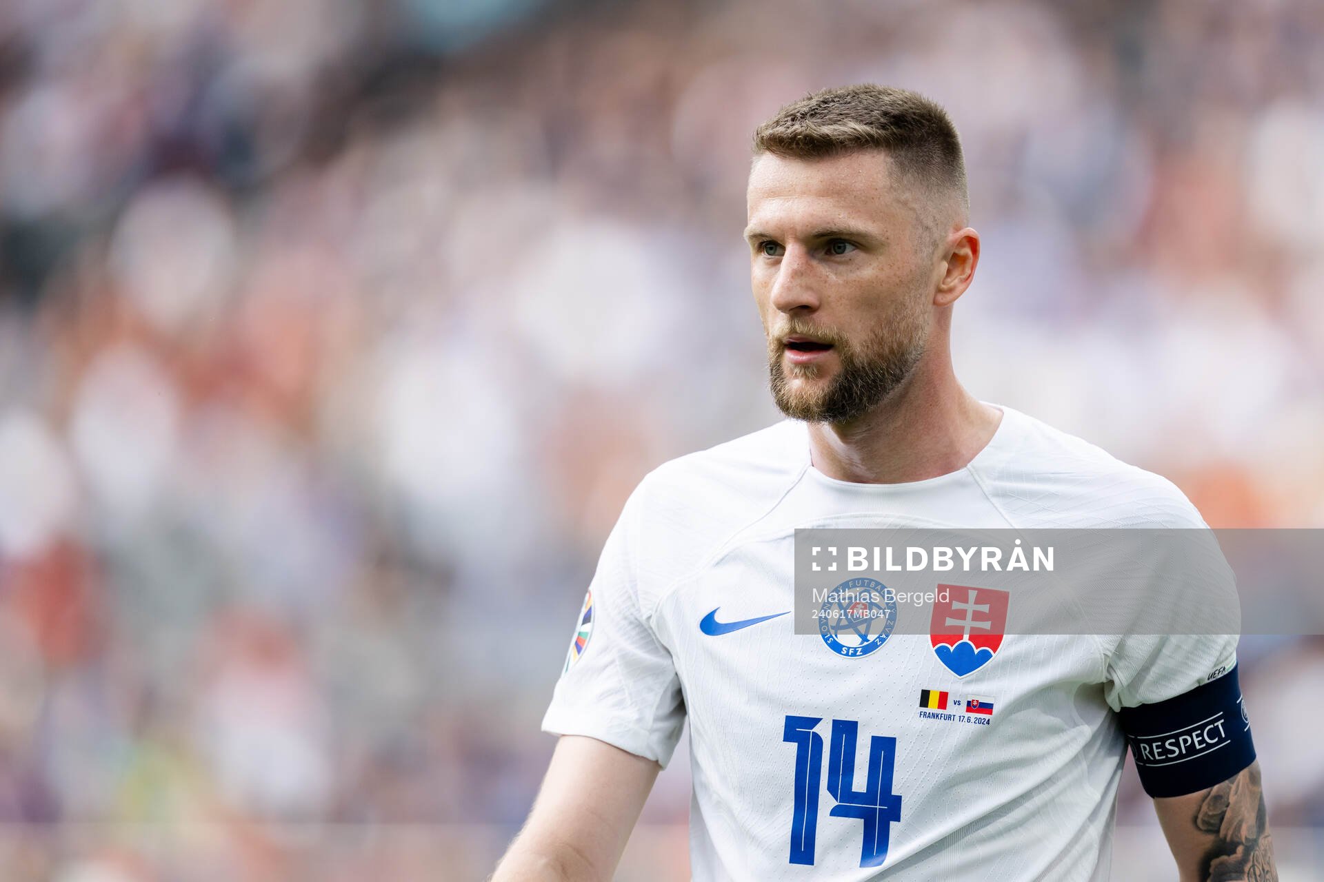 Milan Skriniar of Slovakia