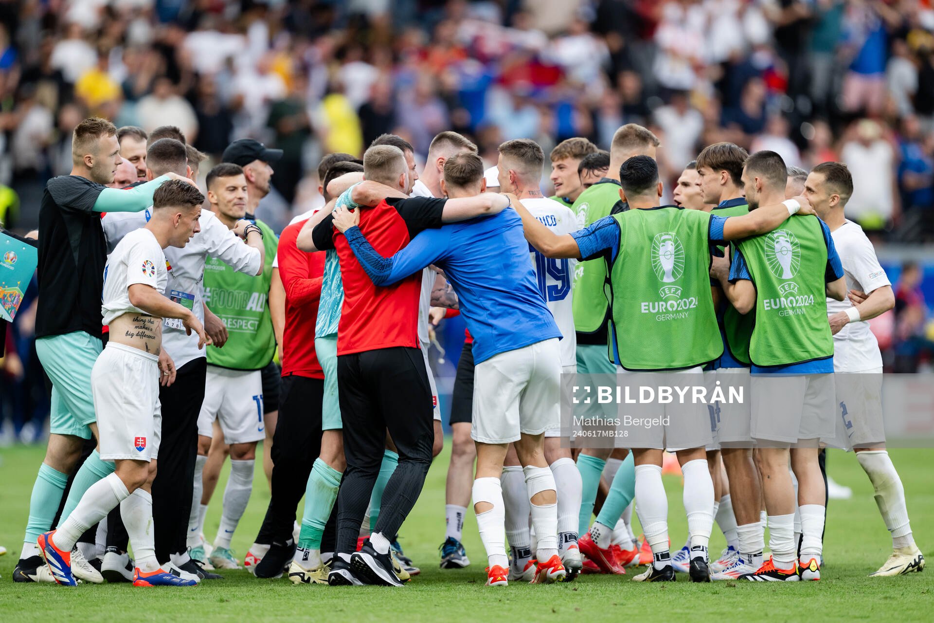 Players of Slovakia celebrate