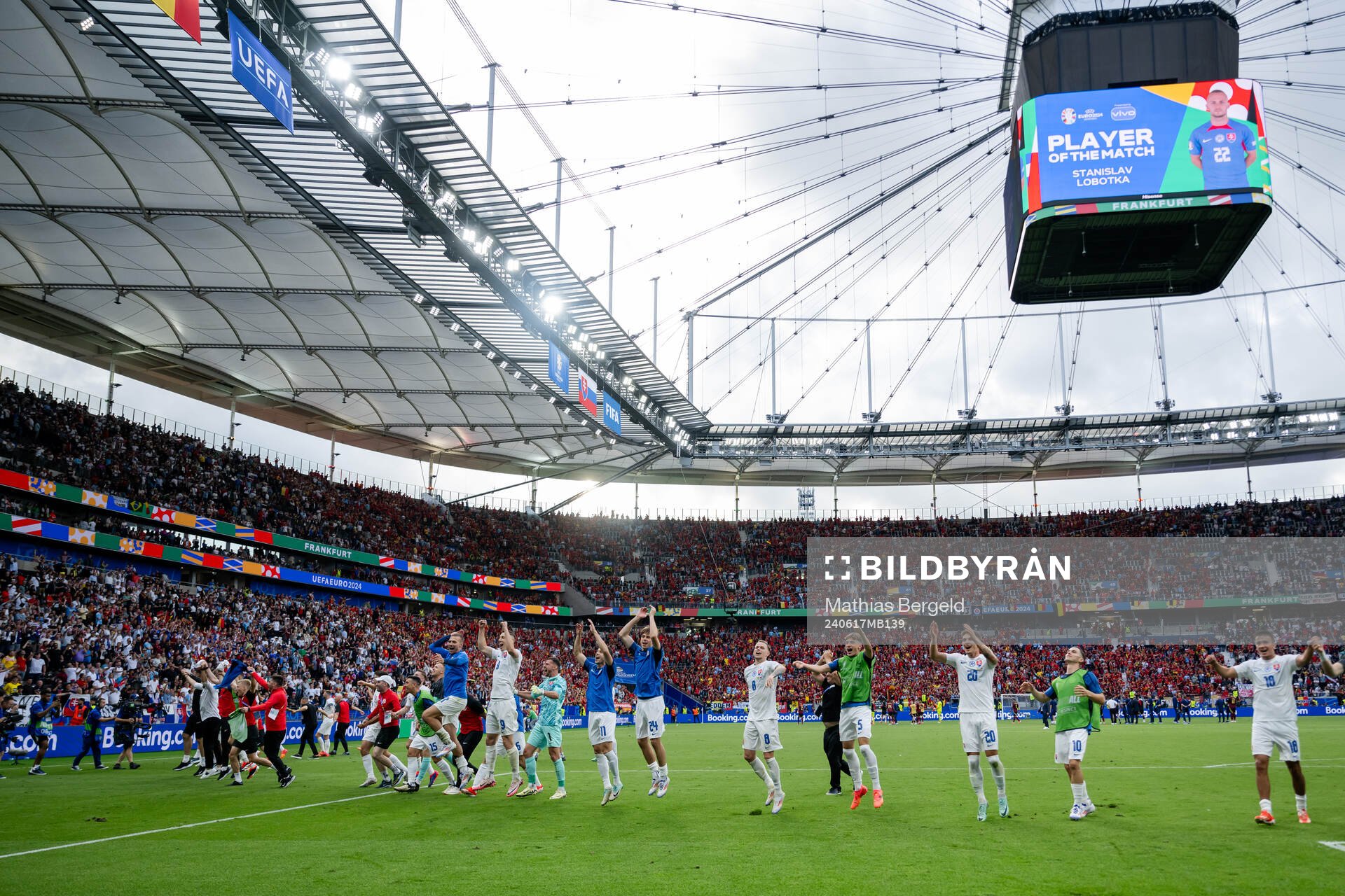 Players of Slovakia celebrate