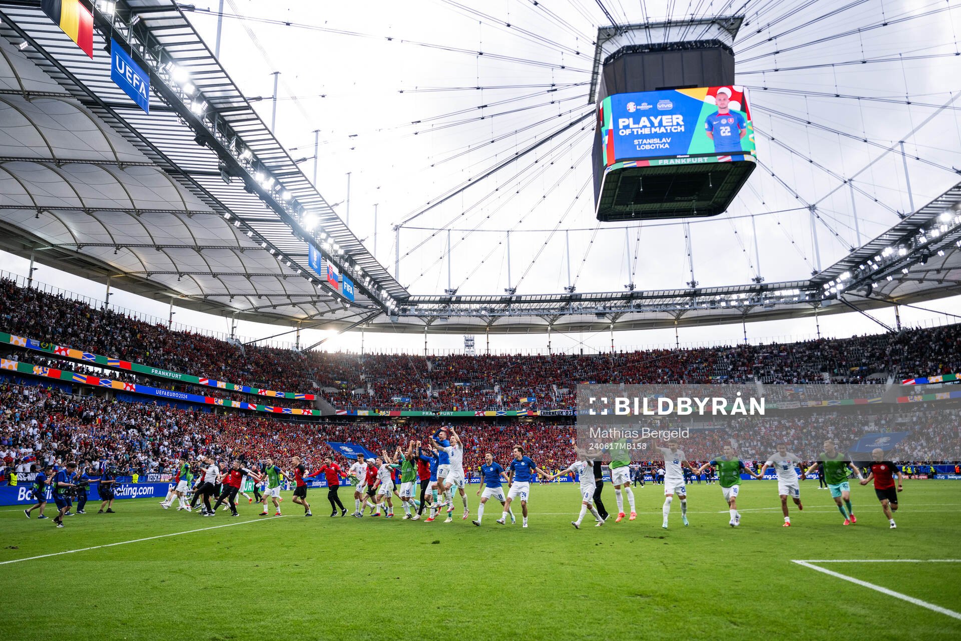 Players of Slovakia celebrate