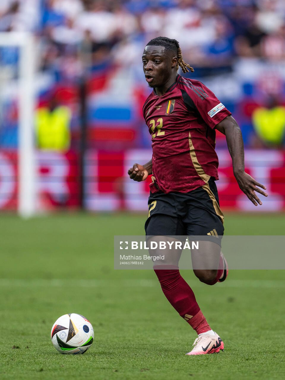 Jeremy Doku of Belgium