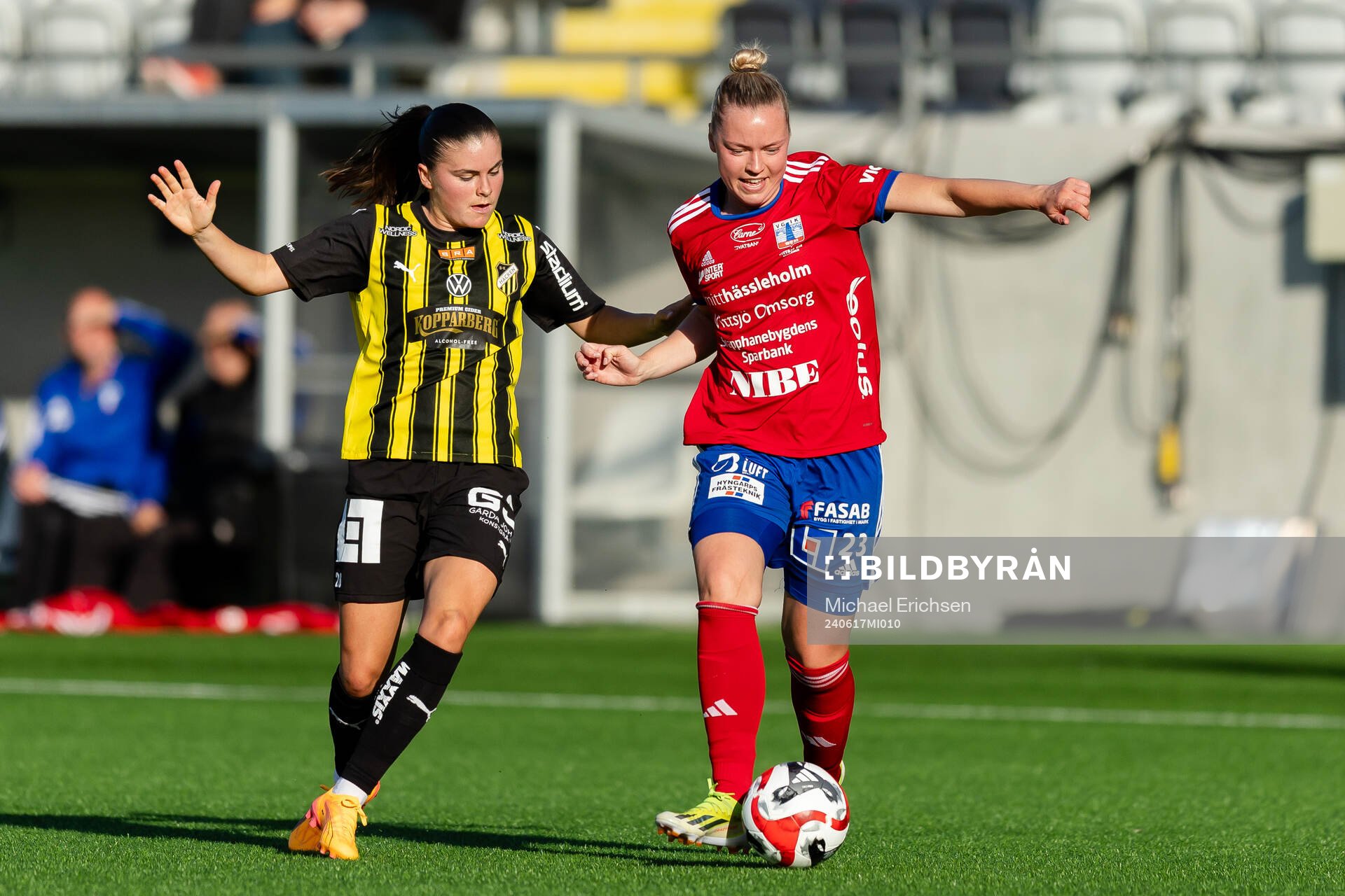 Häckens Hanna Wijk och Vittsjös Kajsa Lind