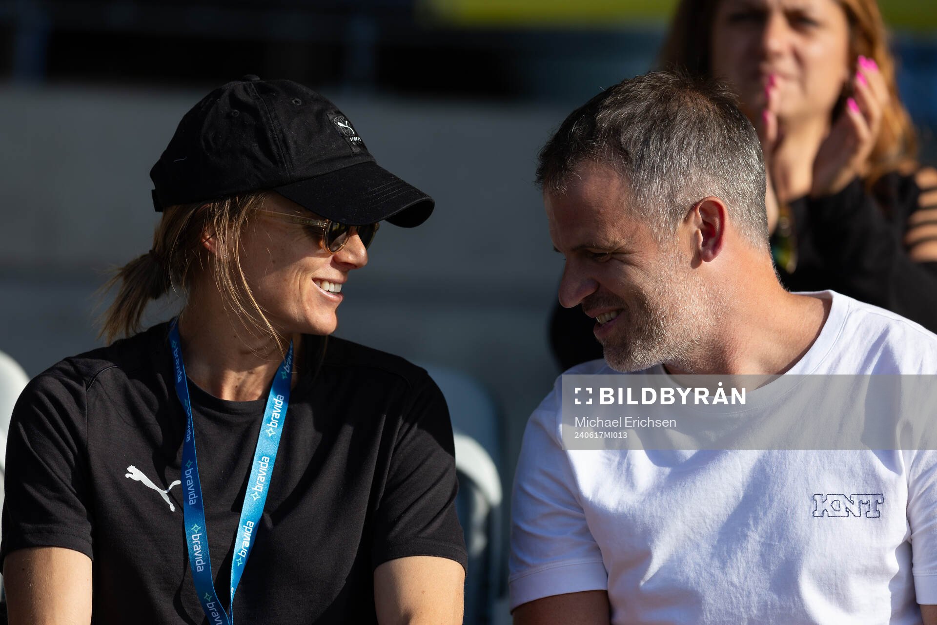 Häckens Aivi Luik och Tottenham Hotspurs tränare Robert