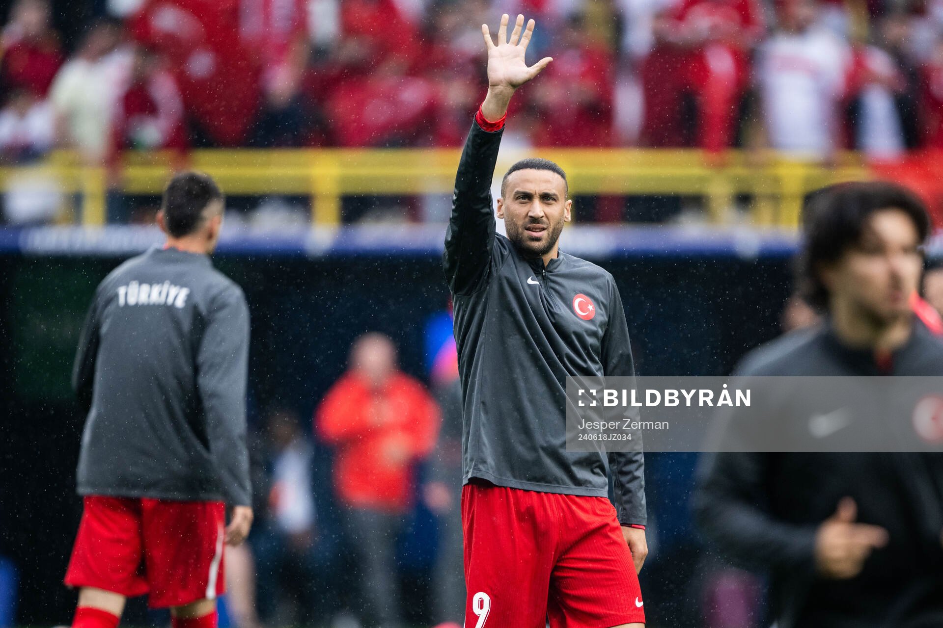 Cenk Tosun of Türkiye ahead of the UEFA Euro 2024 Football Championship match between Türkiye and Georgia on June 18, 2024 in Dortmund. 