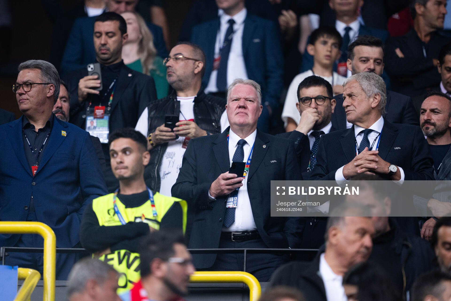 Karl-Erik Nilsson, first vice-president of UEFA, in the