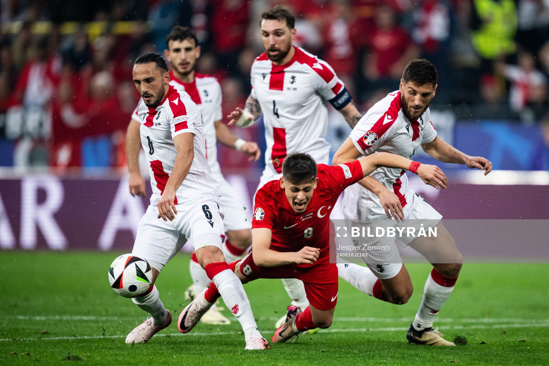 Giorgi Kochorashvili and Lasha Dvali of Georgia against