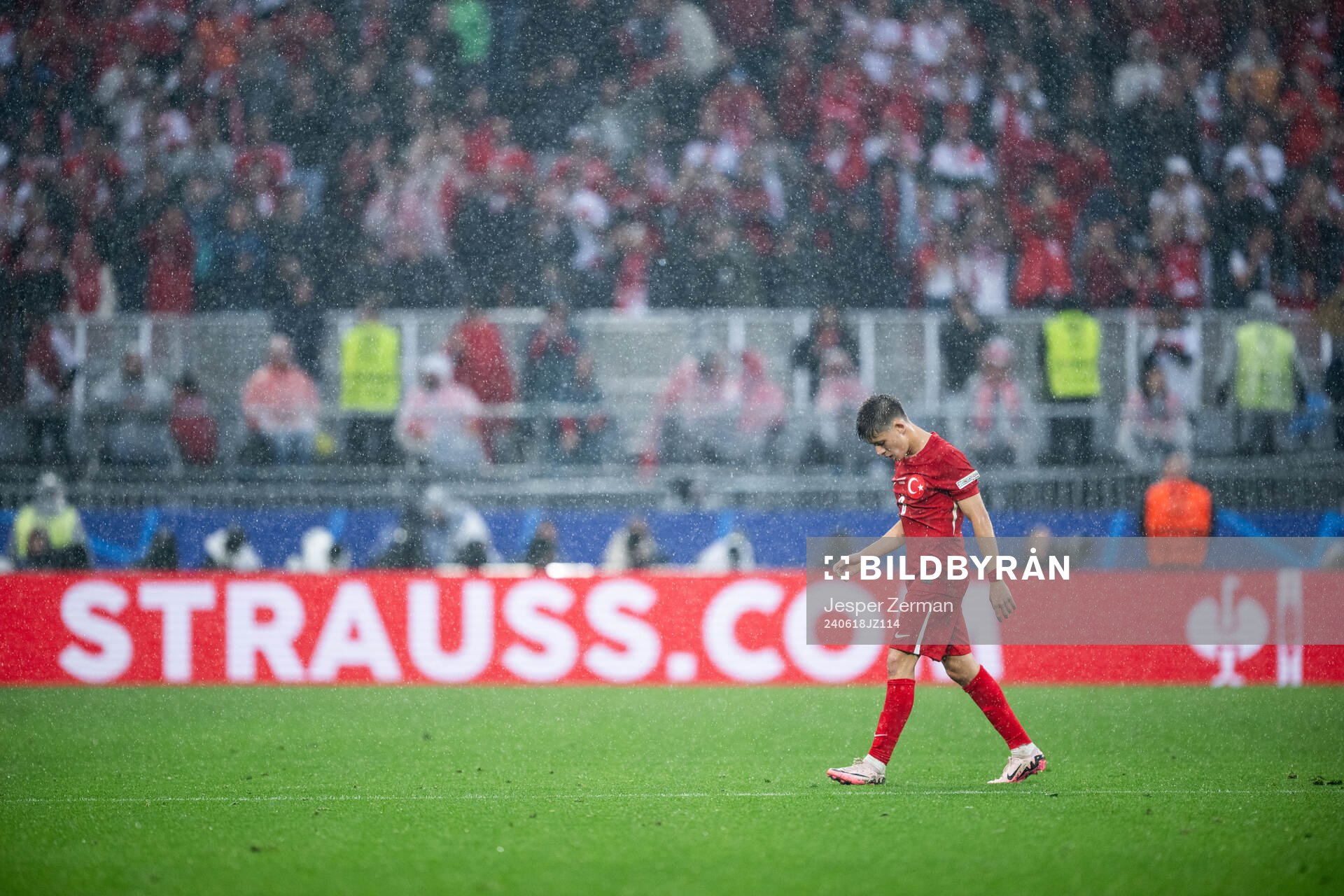 Arda Guler of Türkiye looks dejected
