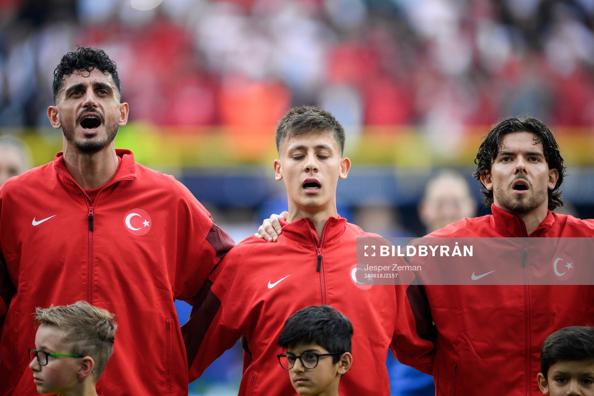Samet Akaydin, Arda Guler and Ferdi Kadiouglu of Türkiye