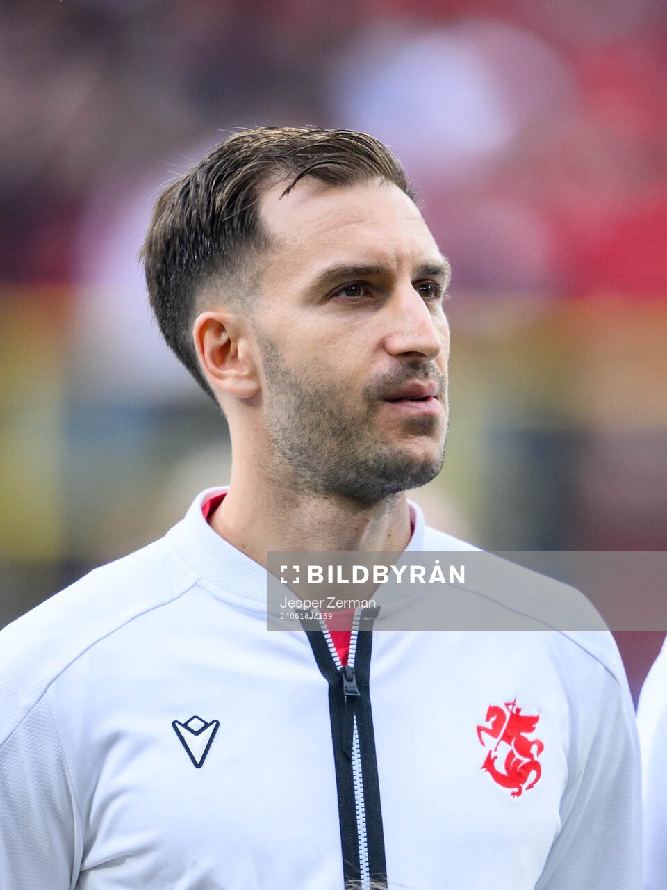 Otar Kakabadze of Georgia ahead of the UEFA Euro 2024 Football Championship match between Türkiye and Georgia on June 18, 2024 in Dortmund.