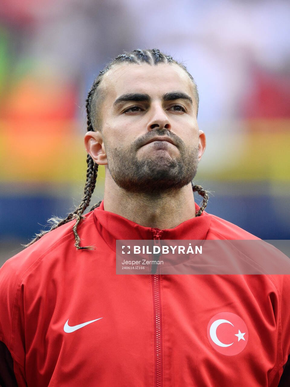 Merih Demiral of Türkiye ahead of the UEFA Euro 2024 Football Championship match between Türkiye and Georgia on June 18, 2024 in Dortmund.